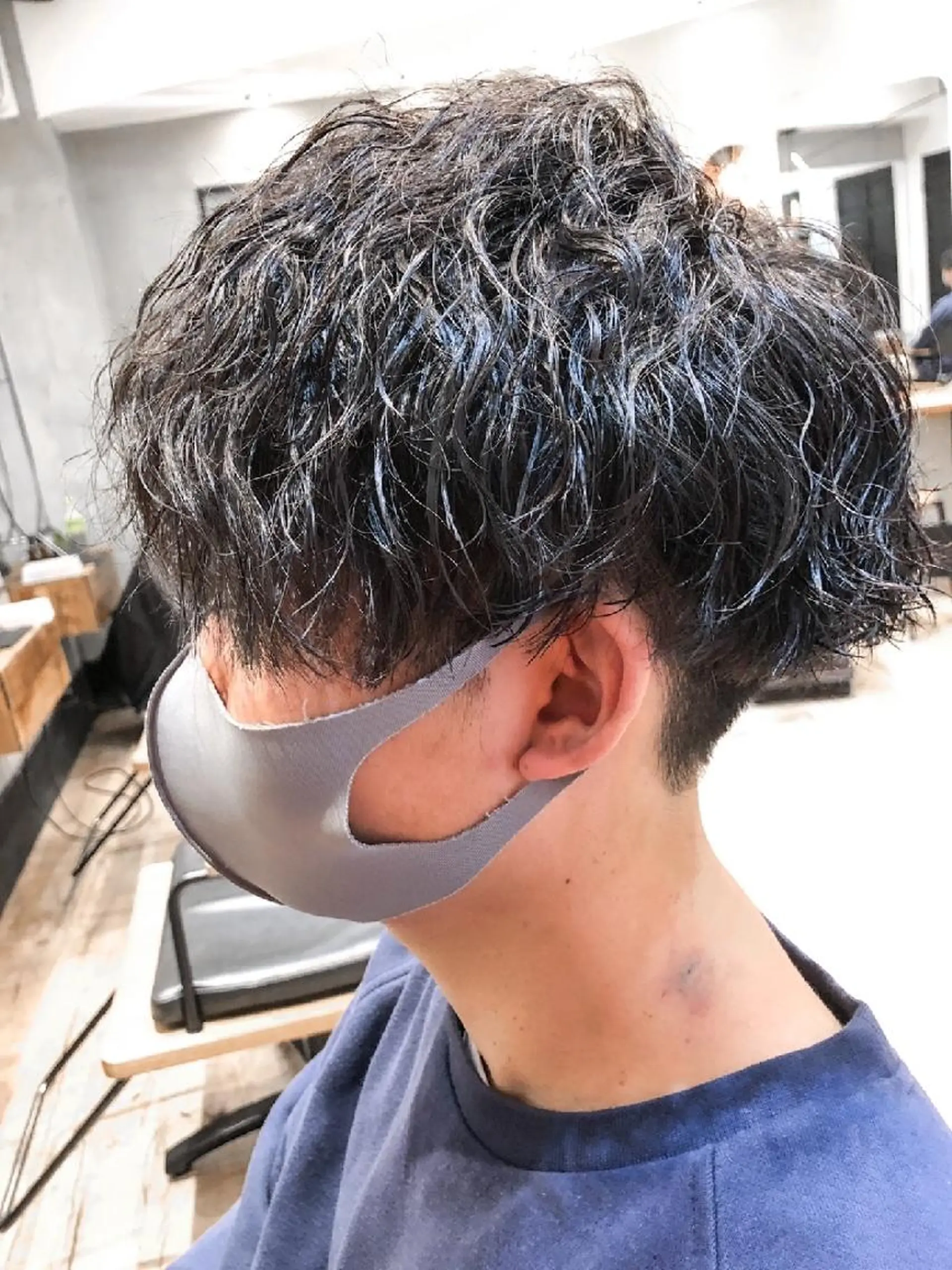 ショート パーマ メンズ メンズパーマ ツイストスパイラルパーマ スパイラルパーマ カット パーマ トリートメント ヘアセット amie高崎所属・高崎メンズパーマ 髪質改善TAKEのヘアスタイル