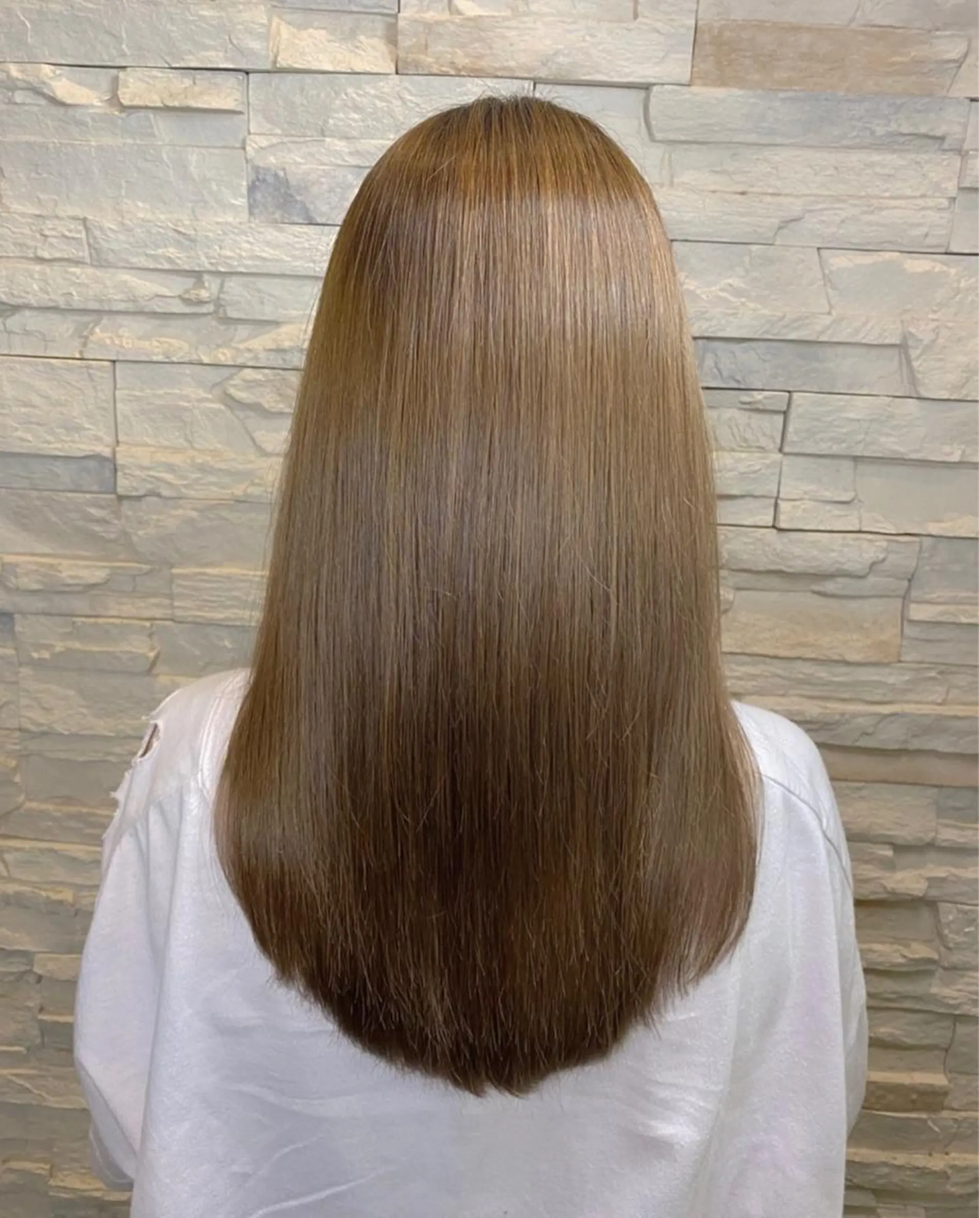 ロング パーマ 縮毛矯正 カット 縮毛矯正 トリートメント 菅野 愛のヘアスタイル