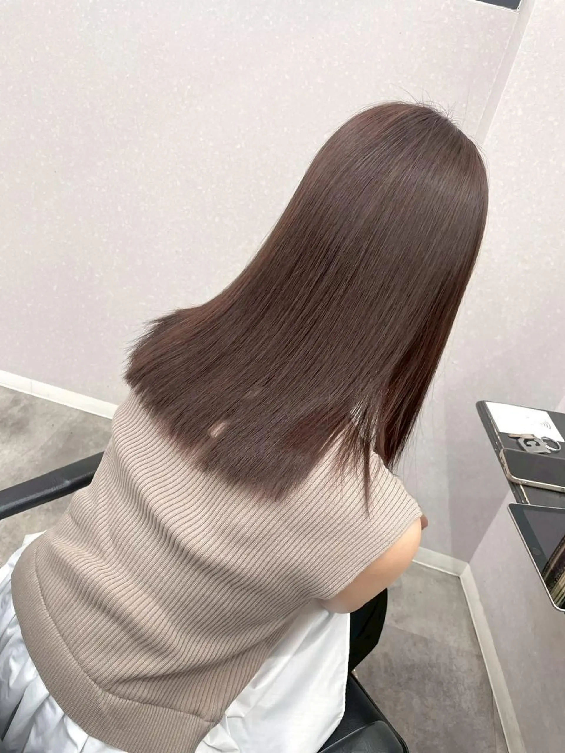 ミディアム カラー ショートボブ ブリーチ ケアブリーチ デザインカラー ハイトーンカラー カット ヘアカラー トリートメント N゜jillva ナンバージルバのヘアスタイル