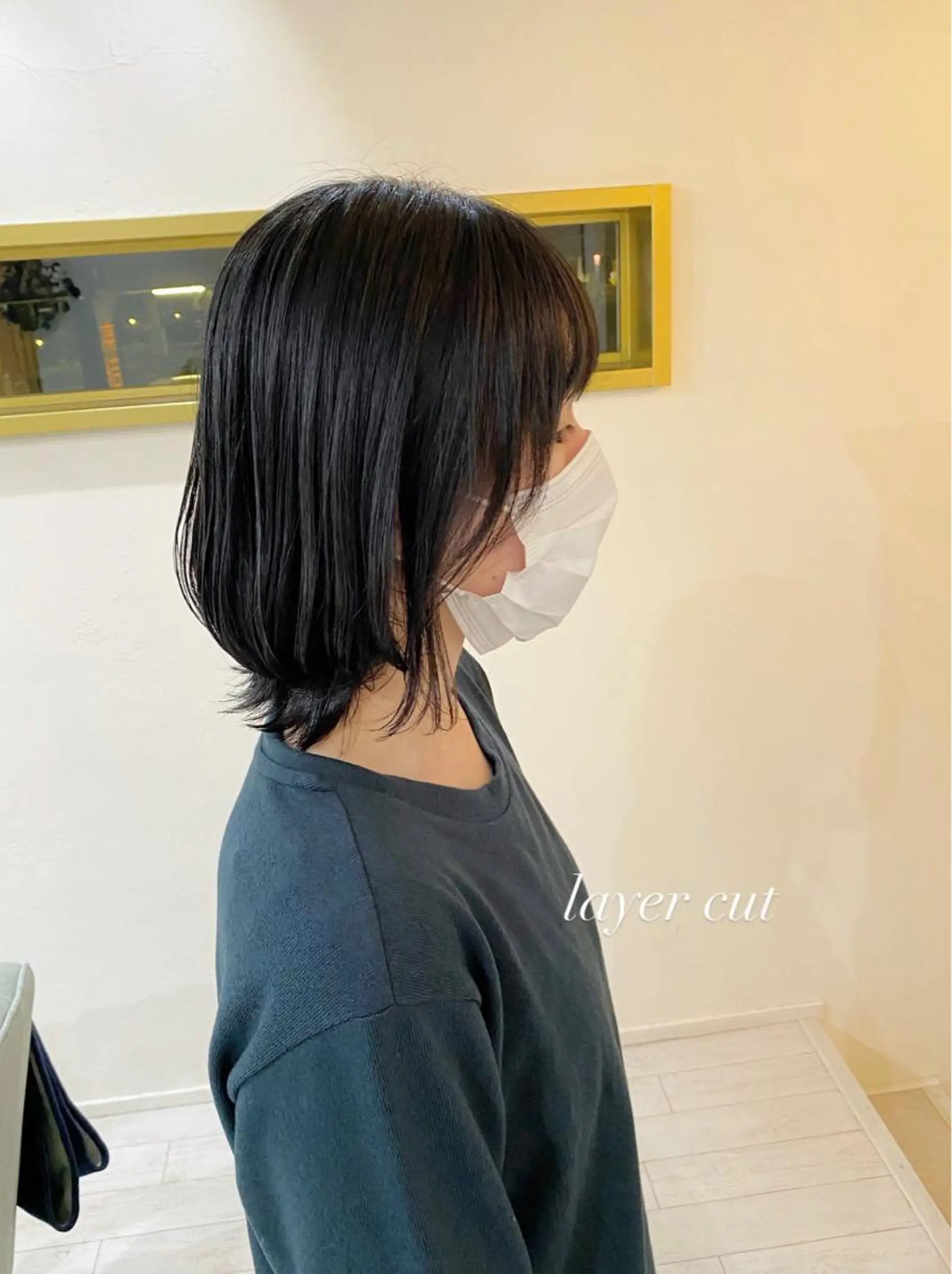 ミディアム レイヤーカット flen所属・𖤣𖥧𖥣𖥧田中 姫乃𖤣𖥧𖥣𖡡のヘアスタイル