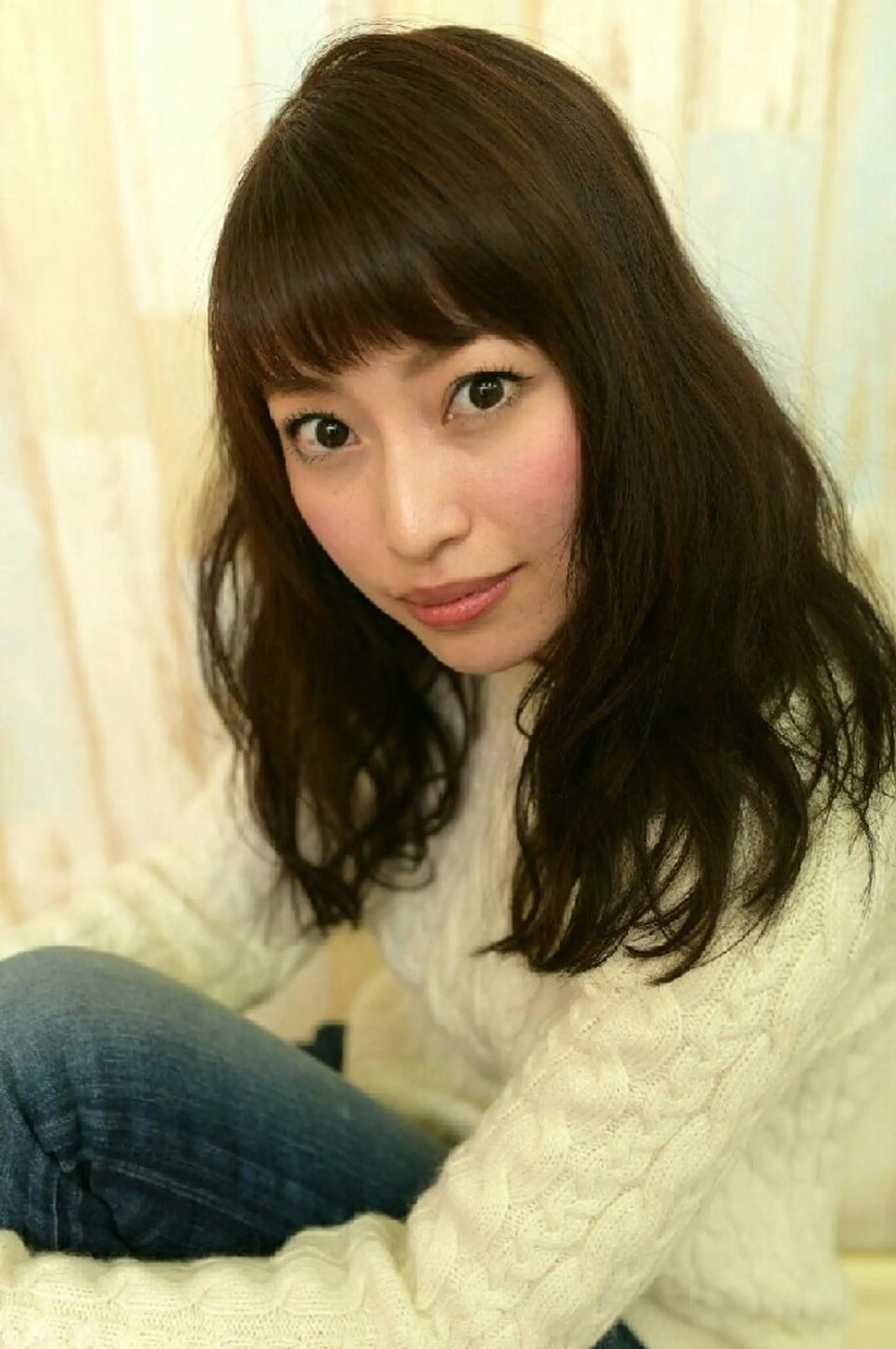 セミロング ロング カラー パーマ 野々山 直貴のヘアスタイル