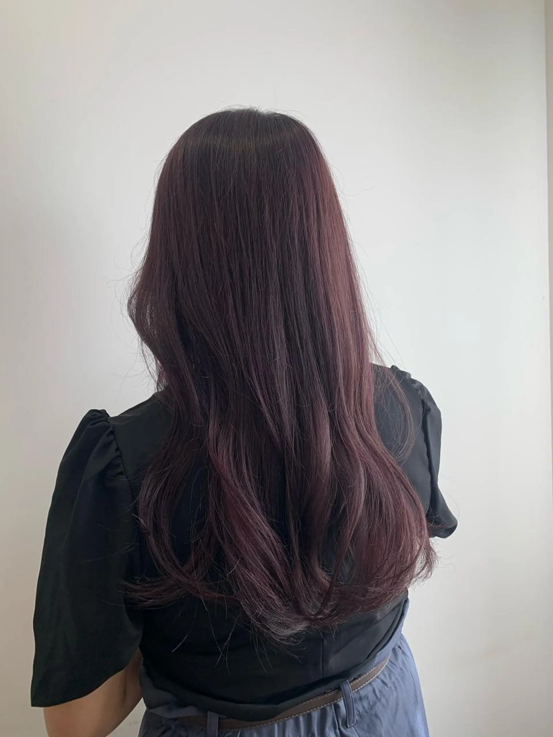 ロング カラー ヘアアレンジ ブラウンカラー ラベンダーカラー エギョモリ ヨシンモリ 韓国風ヘア カット ヘアカラー トリートメント 韓国×巻ける髪質改善 💍maki💍のヘアスタイル