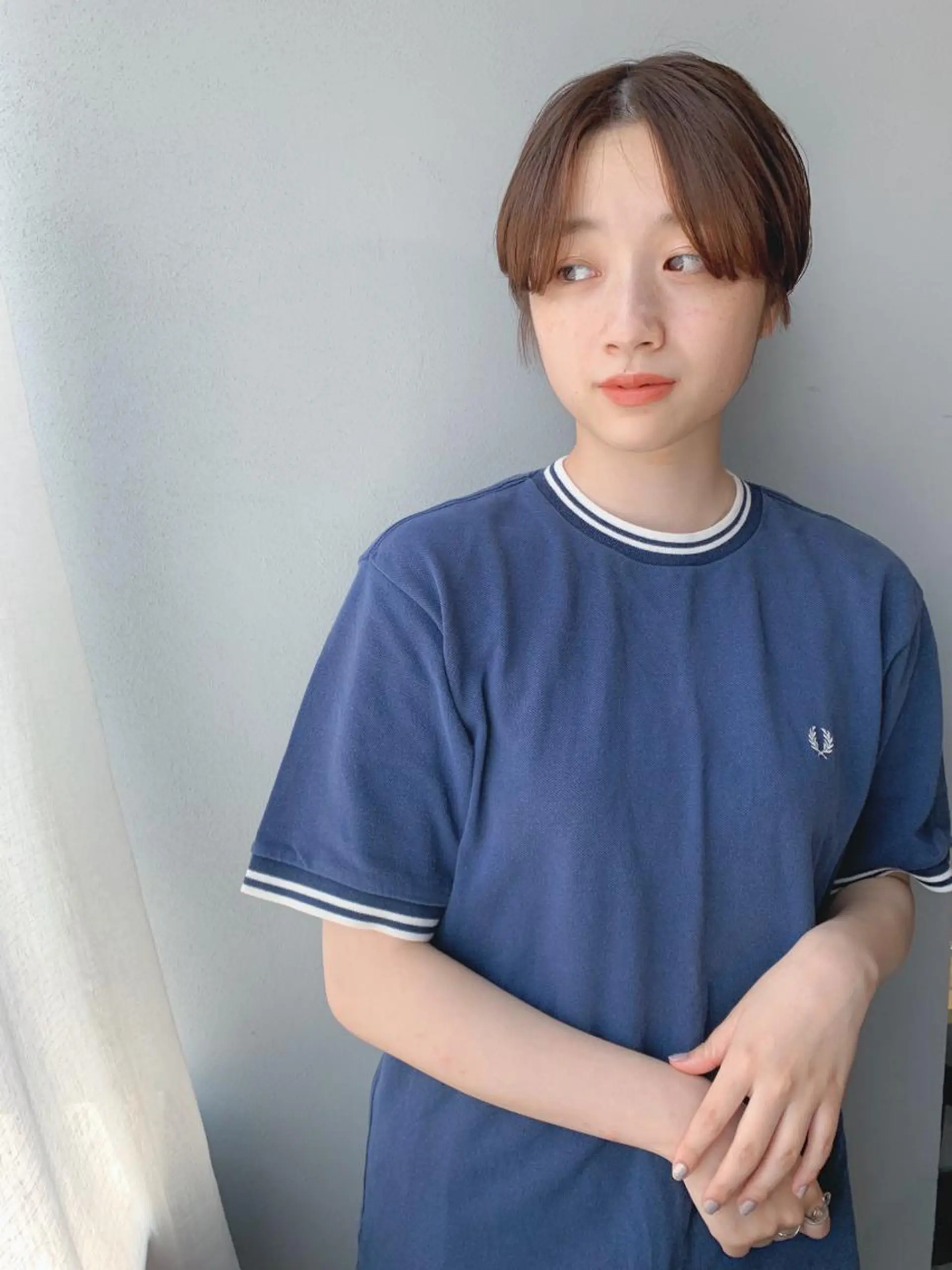 ショート カラー ボブパーマコテ巻き風 パーマNo1深江秀平のヘアスタイル