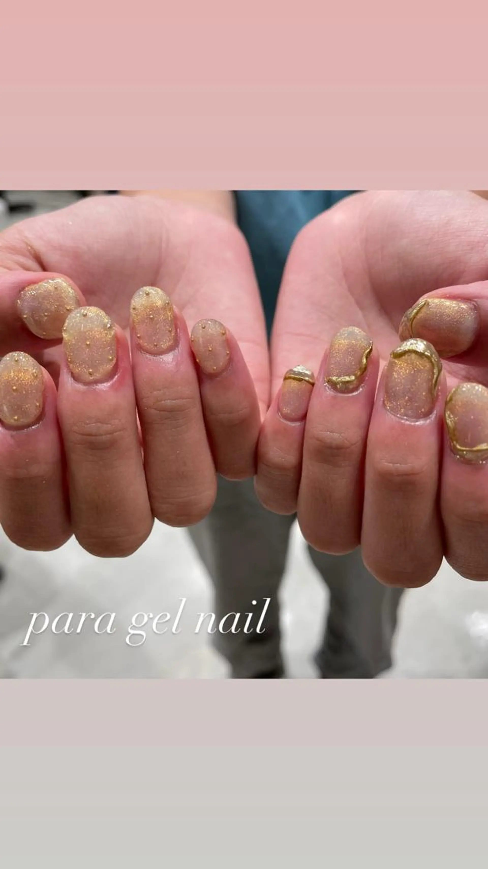 ネイル ジェルネイル パラジェル ハンドネイル 淡色ネイル 🎀moeのネイルデザイン