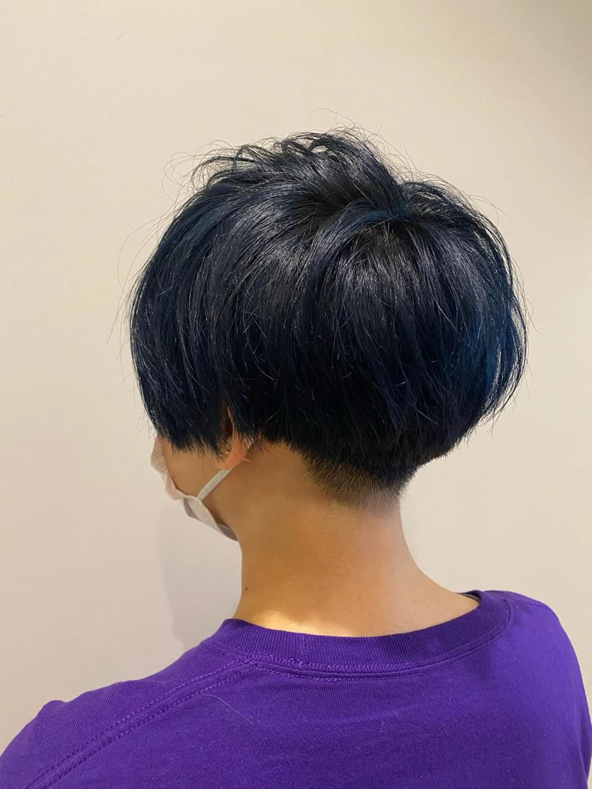 ショート カラー ブリーチ ブルーカラー ブルーグレー イルミナカラー 艶髪🌿美髪 大塚礼乃【西荻窪】のヘアスタイル