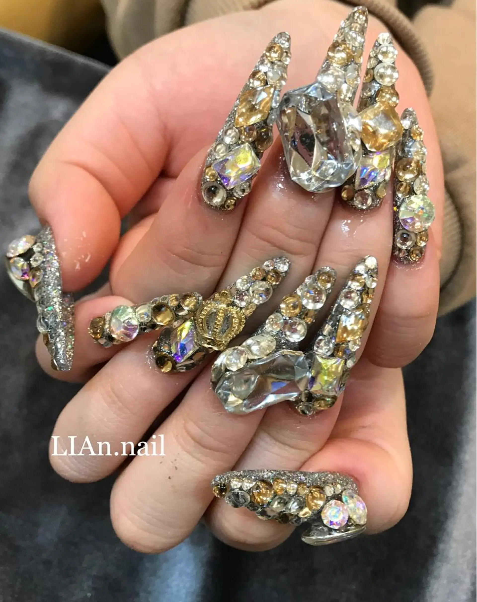 ネイル スカルプネイル Lian nailのネイルデザイン
