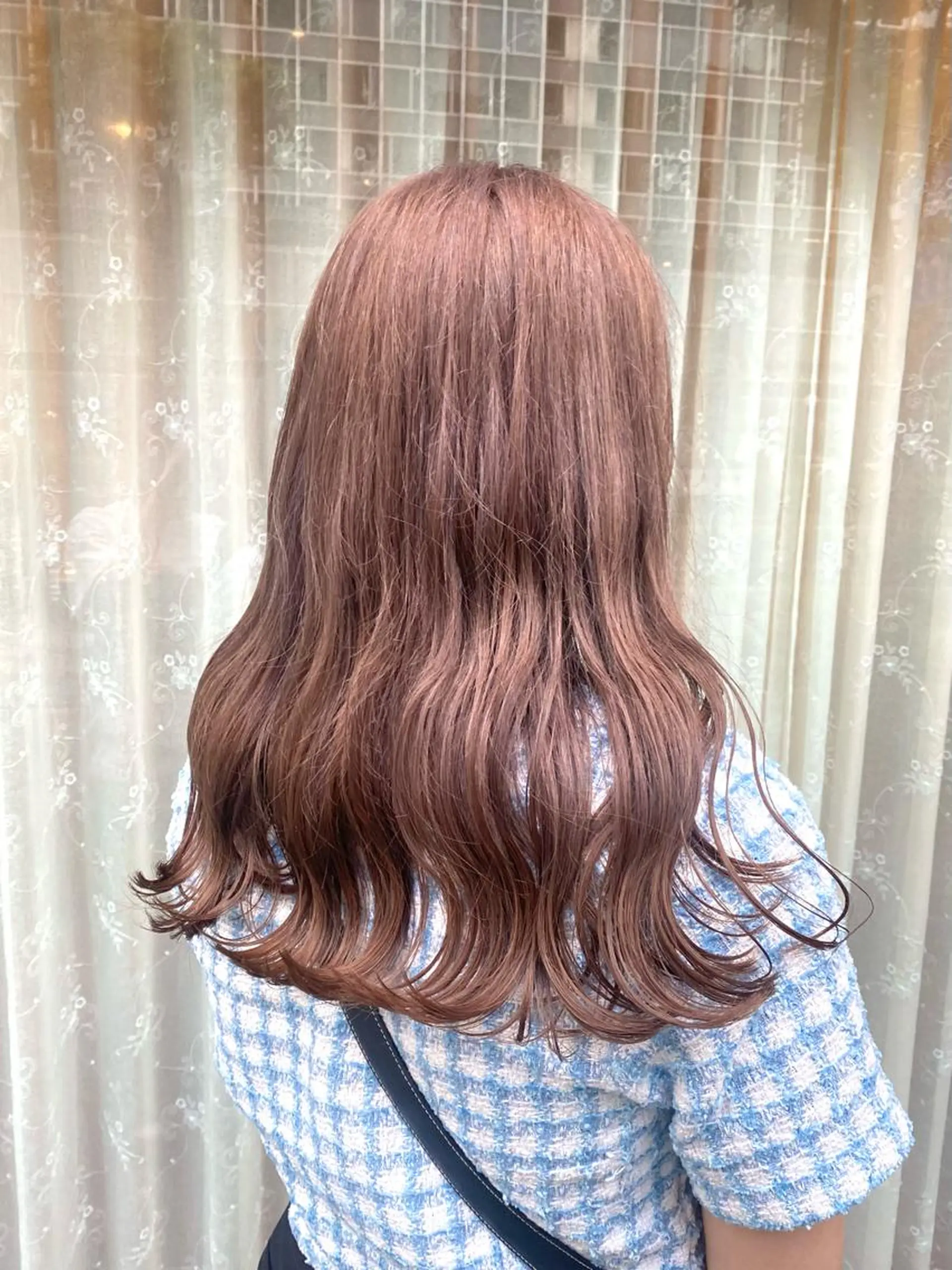 ロング カラー ヘアカラー トリートメント ハル🌸柔色/ ブリーチなし/艶髪のヘアスタイル