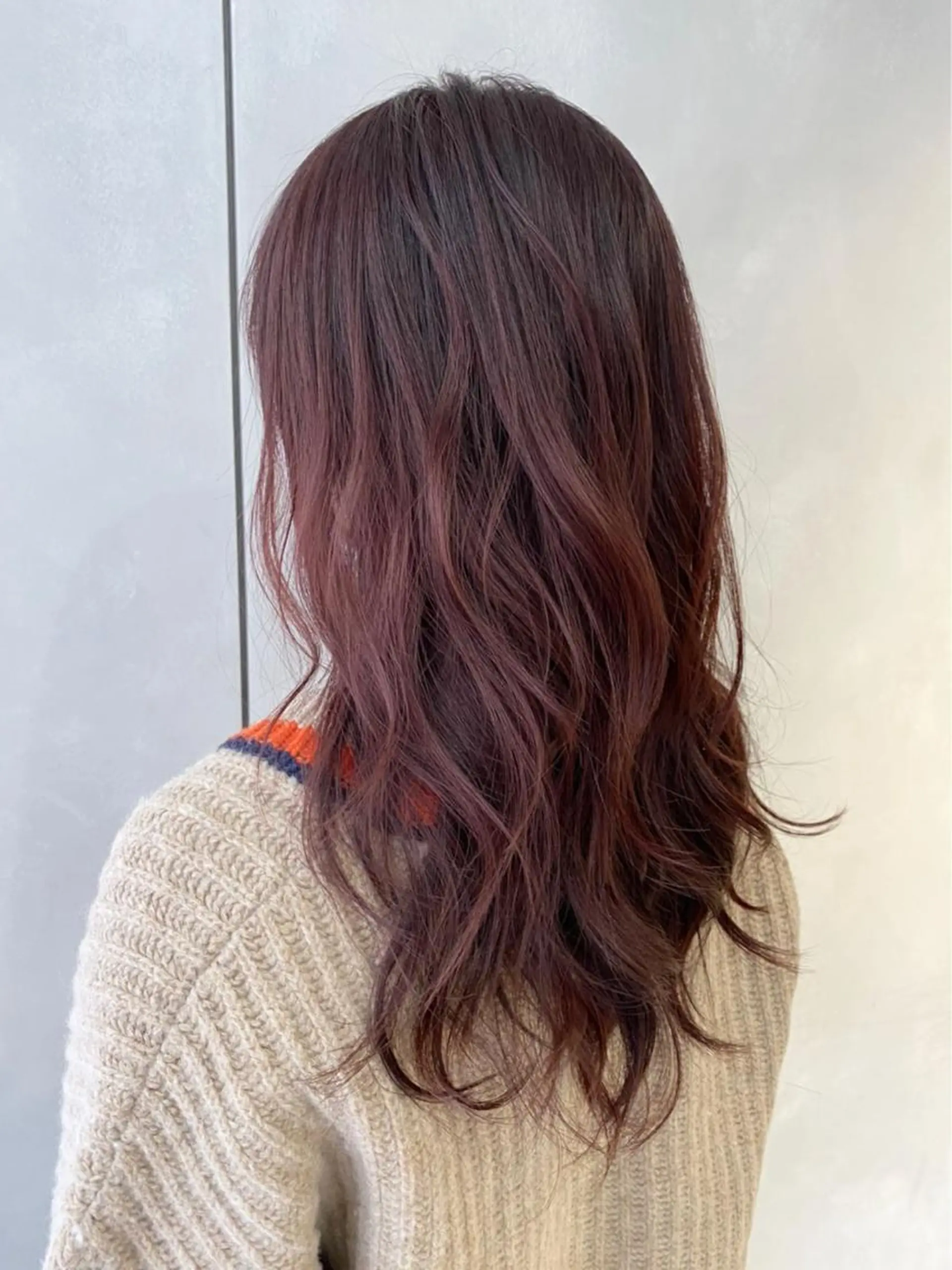 セミロング カラー M IIのヘアスタイル