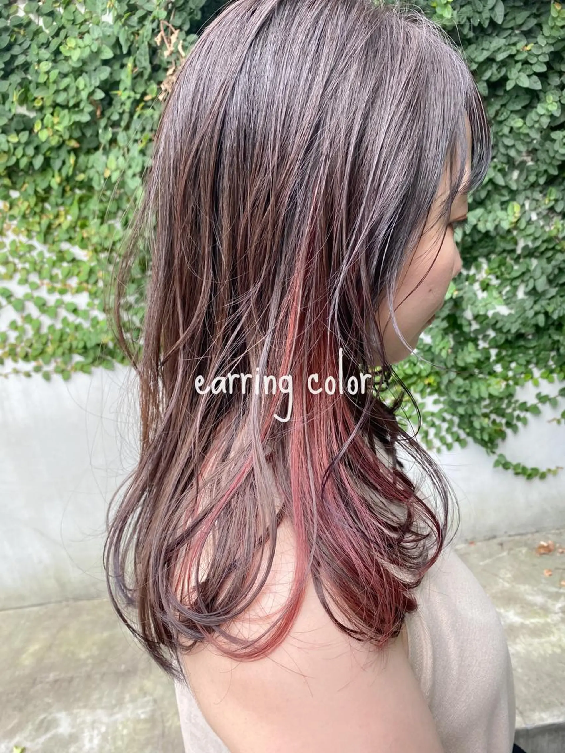 セミロング カラー ヘアアレンジ ヘアカラー トリートメント ヘアセット ブリーチなしで透明感 艶カラー【Ryo】のヘアスタイル