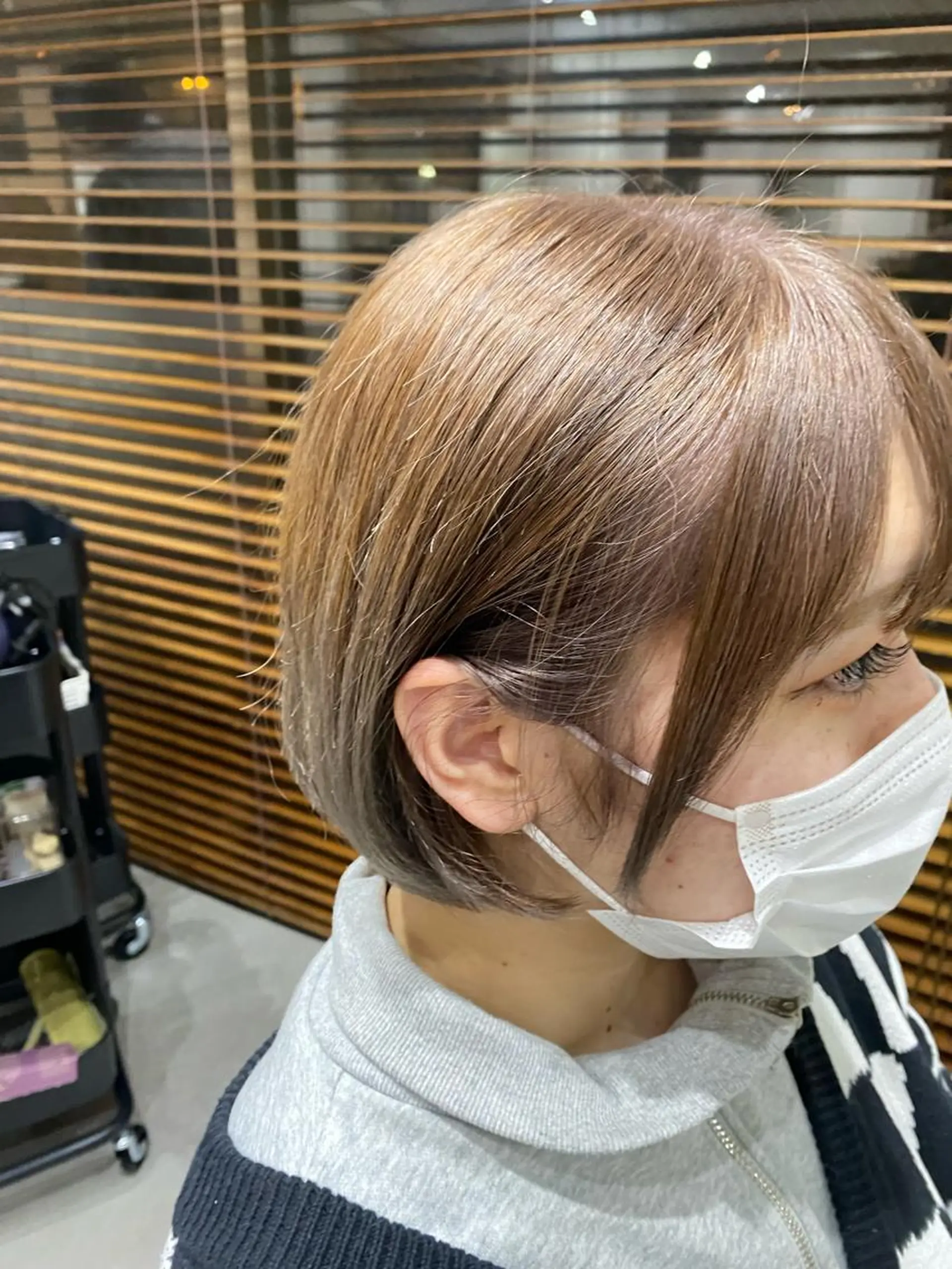 ショート カラー 銀座⚜️【脱白髪染め 美髪矯正】トグチのヘアスタイル