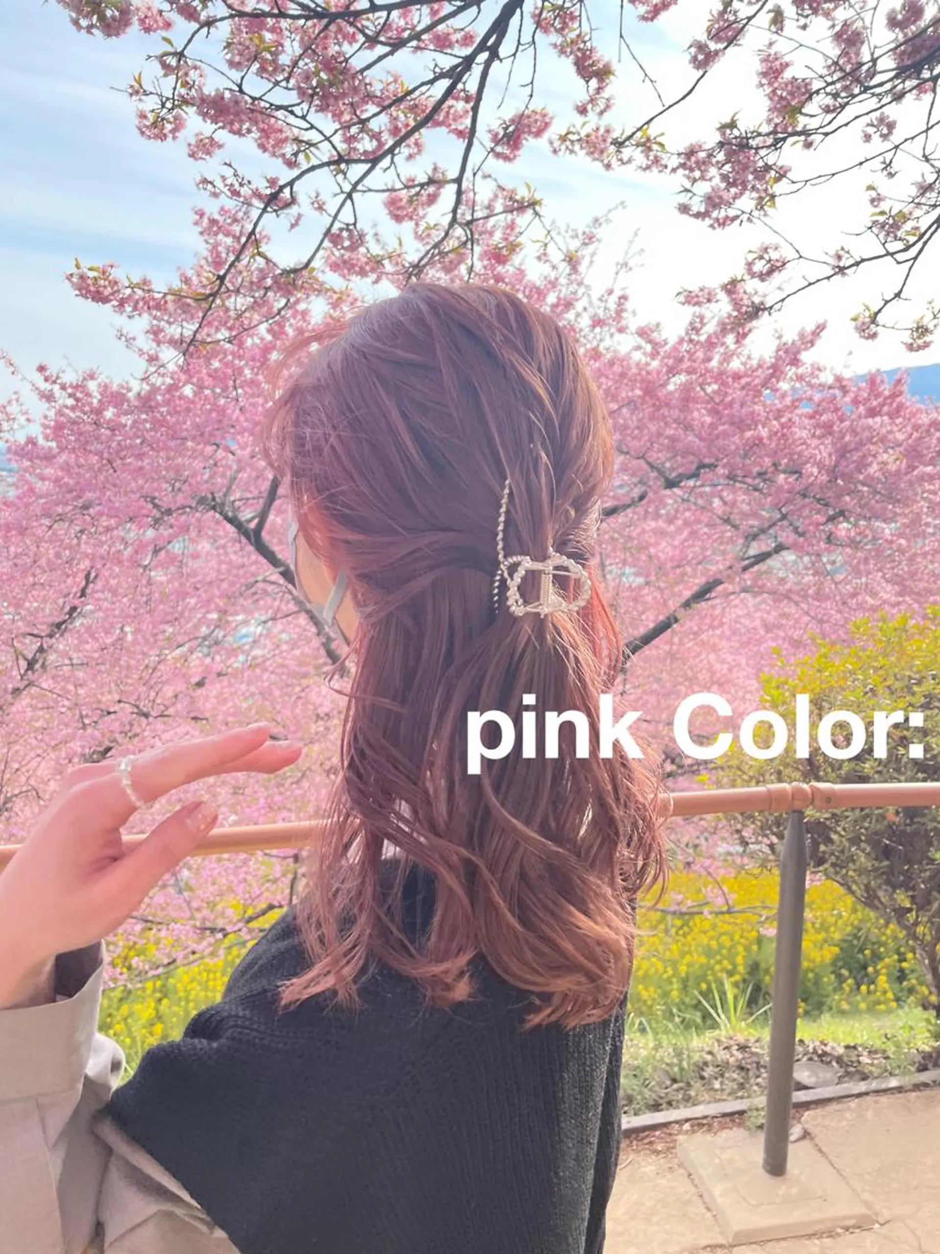 セミロング カラー ヘアアレンジ カット ヘアカラー トリートメント ハイトーンピンク🍑 ブリーチ🍑RINAのヘアスタイル