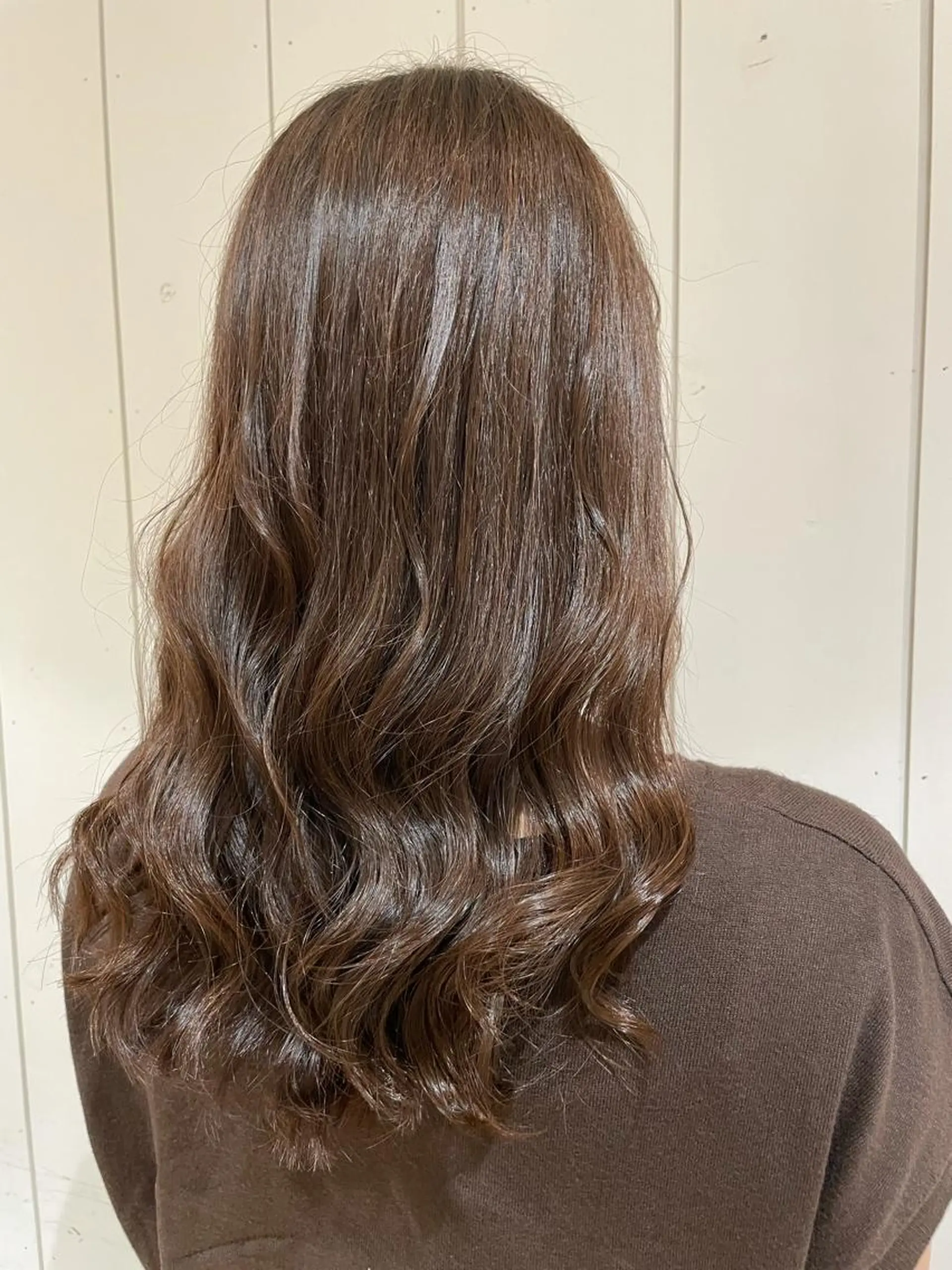 セミロング カット ヘアカラー ボブカット 佐々木 祐太のヘアスタイル