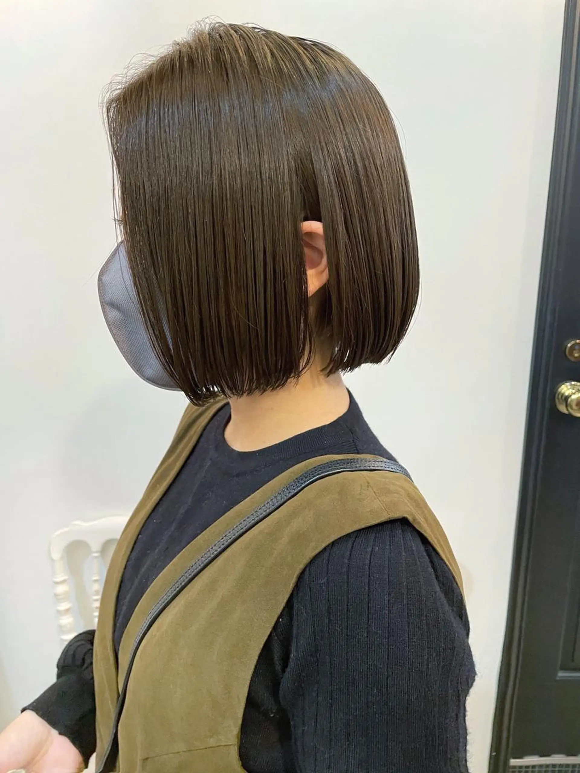 ショート カラー アッシュ オリーブアッシュ ボブ カット ヘアカラー トリートメント HIROKI ” stylistのヘアスタイル