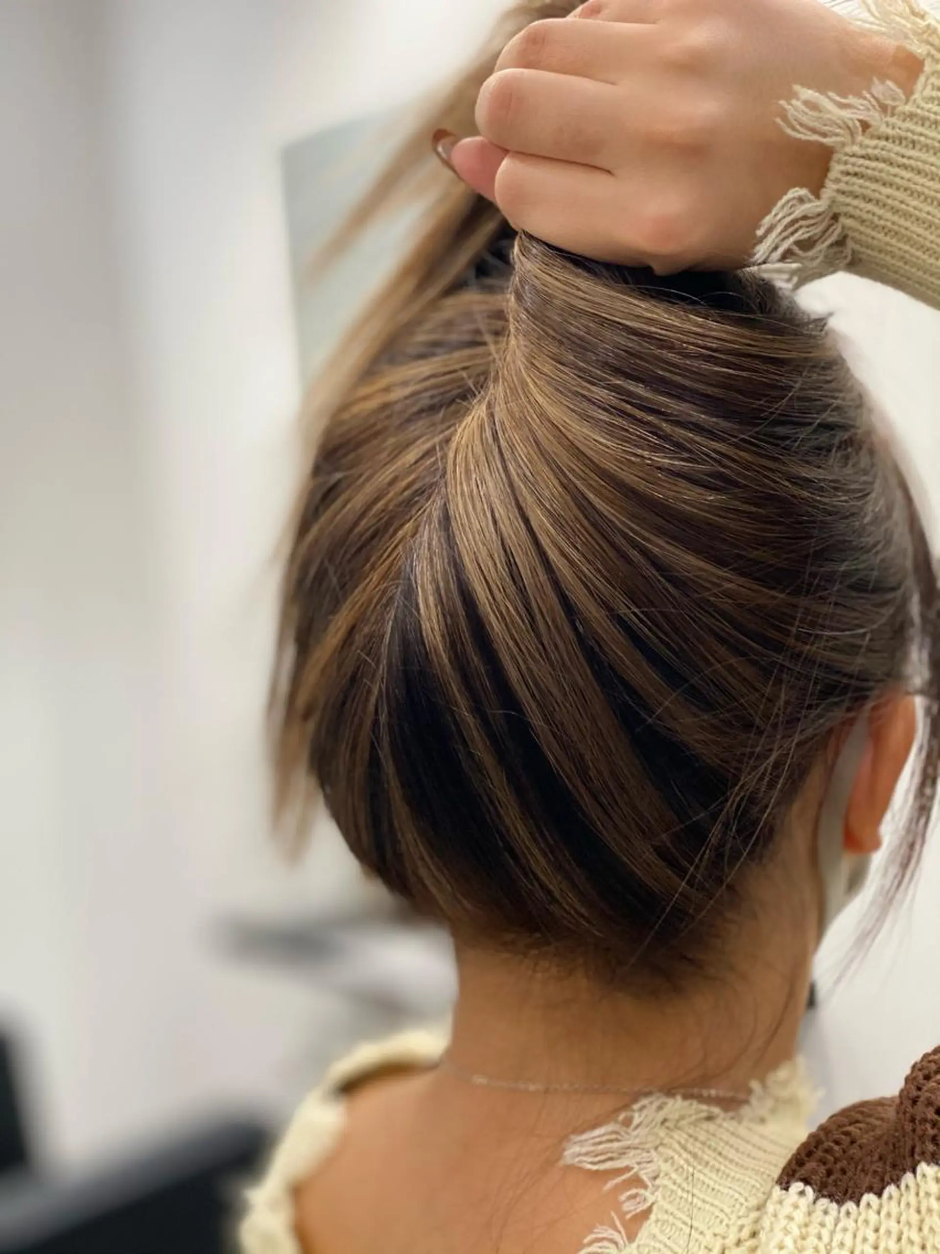 カラー opus 店長大和 レイヤー/赤み消しのヘアスタイル