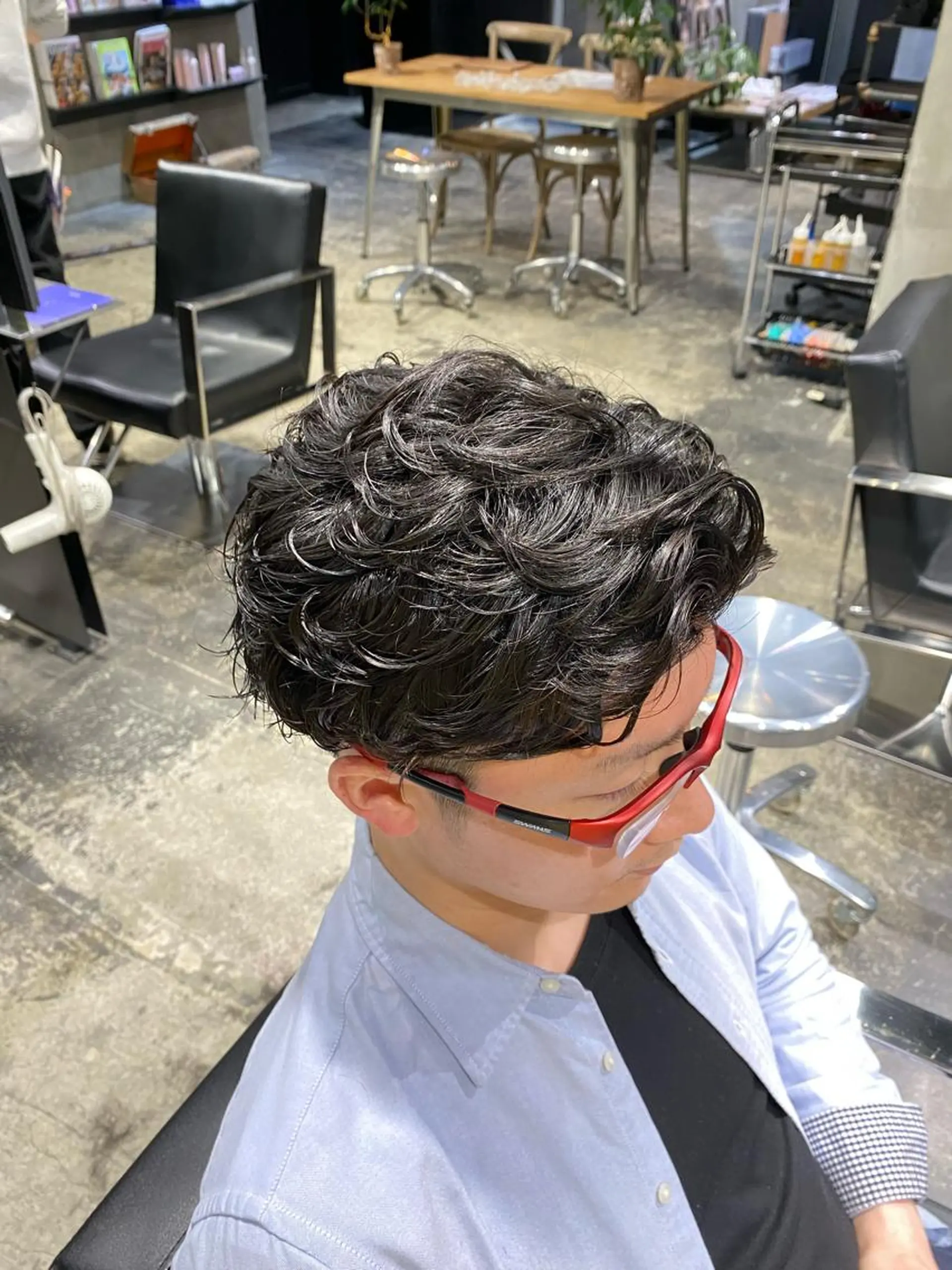 ショート パーマ メンズ Agu hair lore沼館店所属・八戸パーマ/メンズパ ーマ/シンゴ。のヘアスタイル