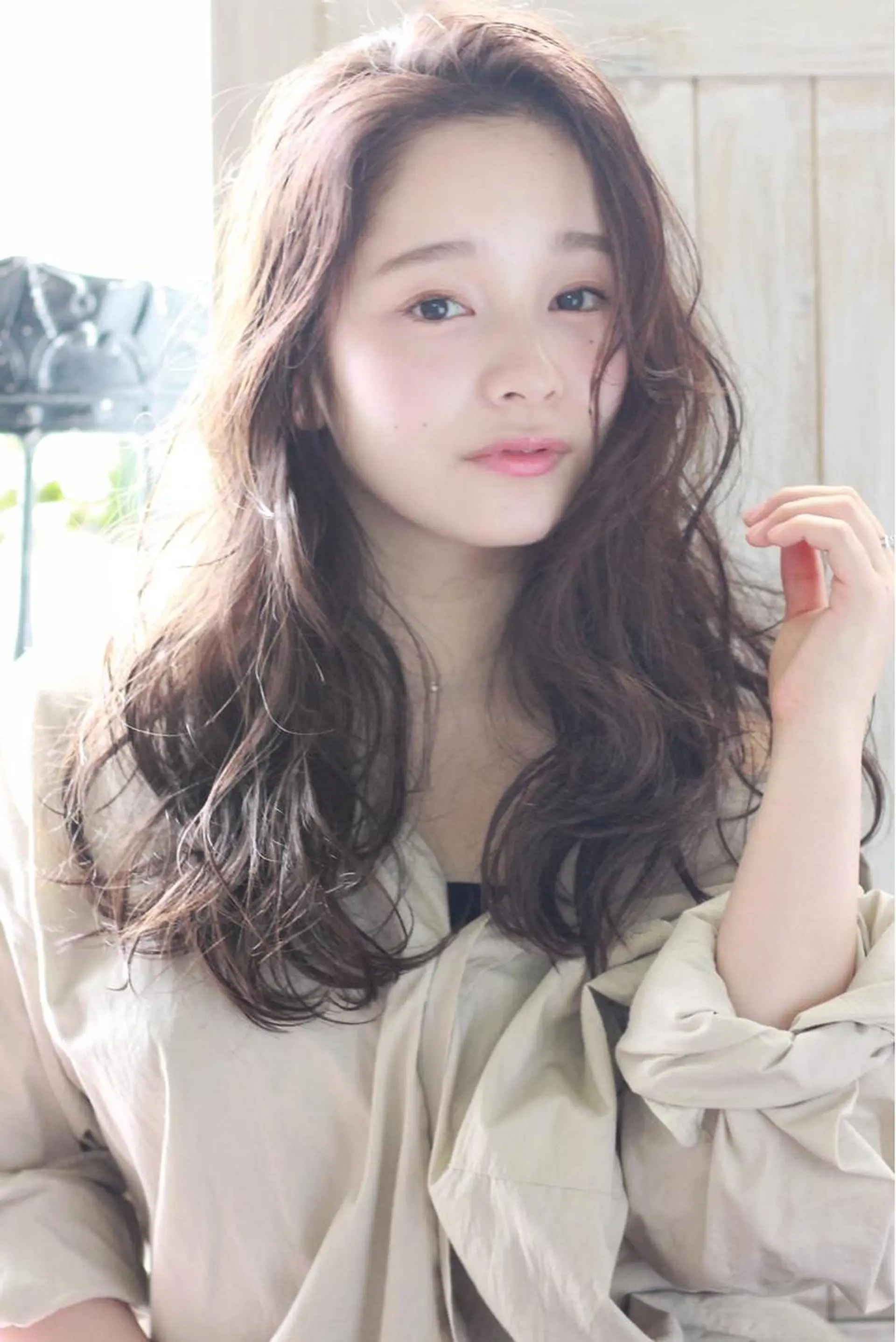 ロング カラー パーマ WEG所属・韓国レイヤー/艶髪 WATSUKIのヘアスタイル