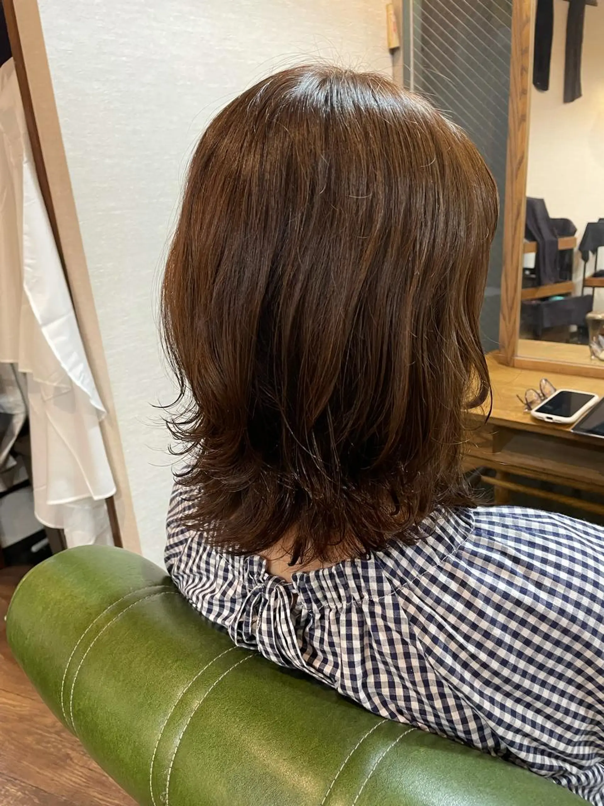 ミディアム パーマ 似合わせカラーカット 🪽chinatsuのヘアスタイル