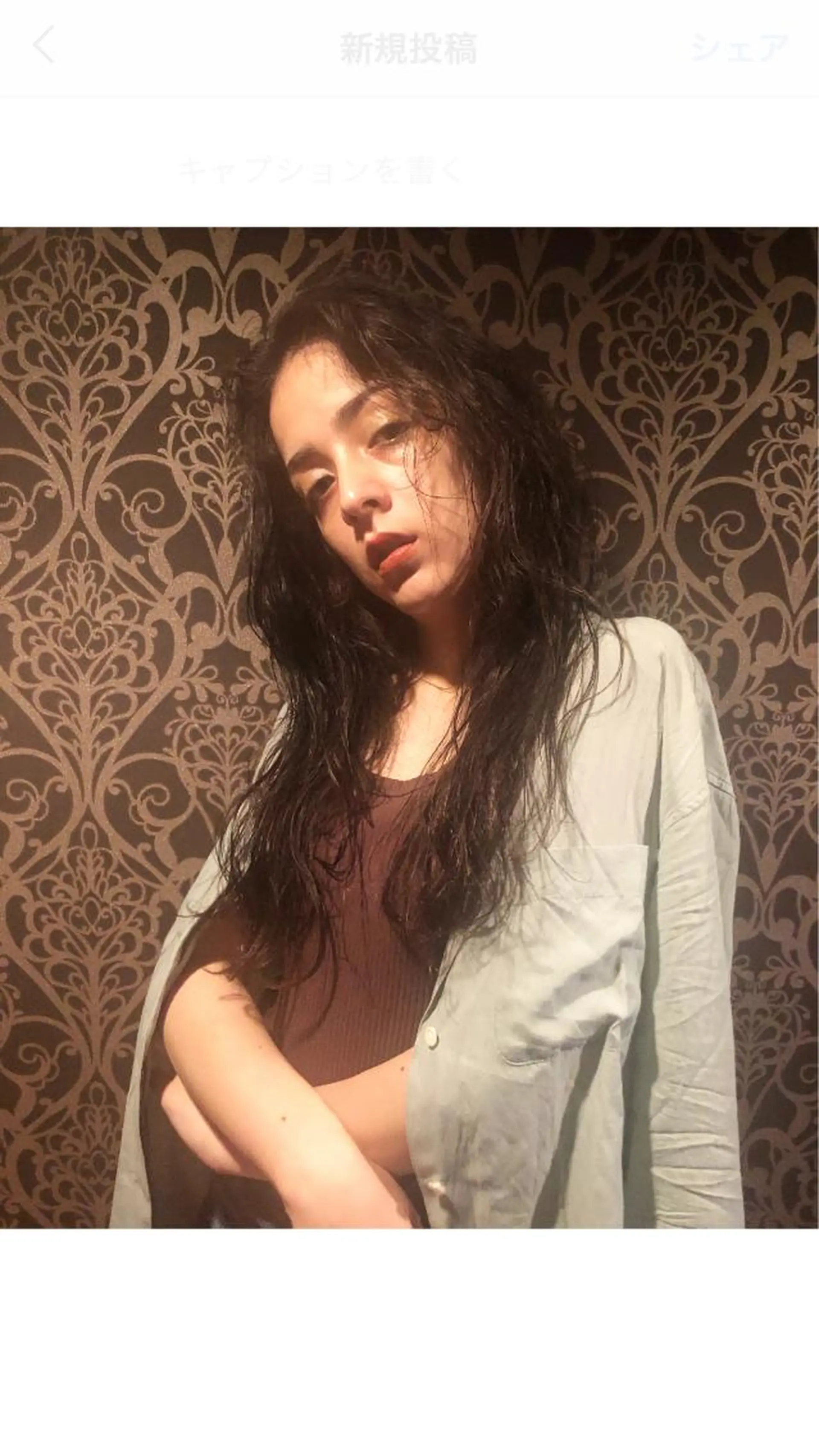 ロング カラー ヘアアレンジ 渋谷 留菜のヘアスタイル