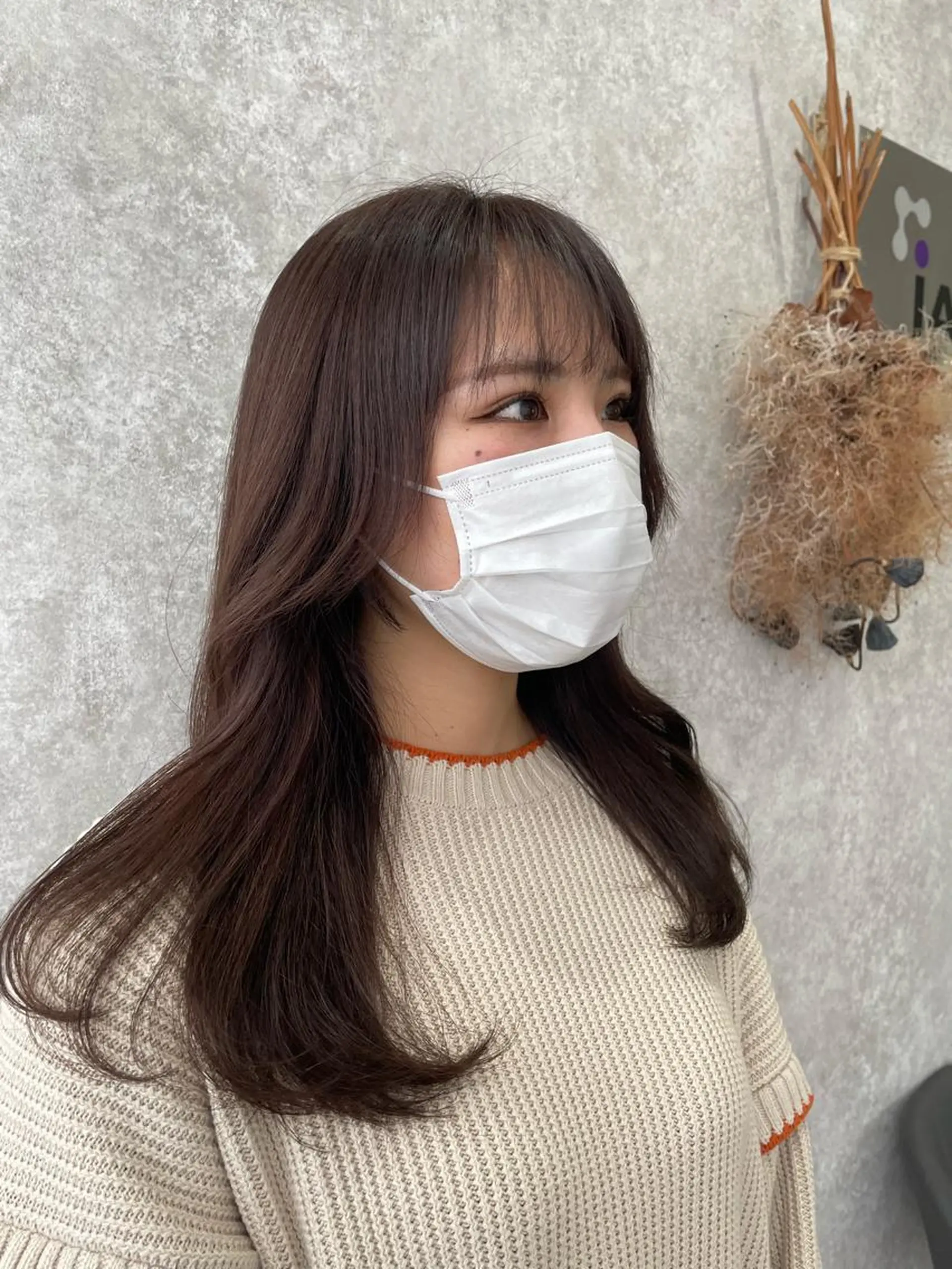 ロング カラー たなか りなのヘアスタイル