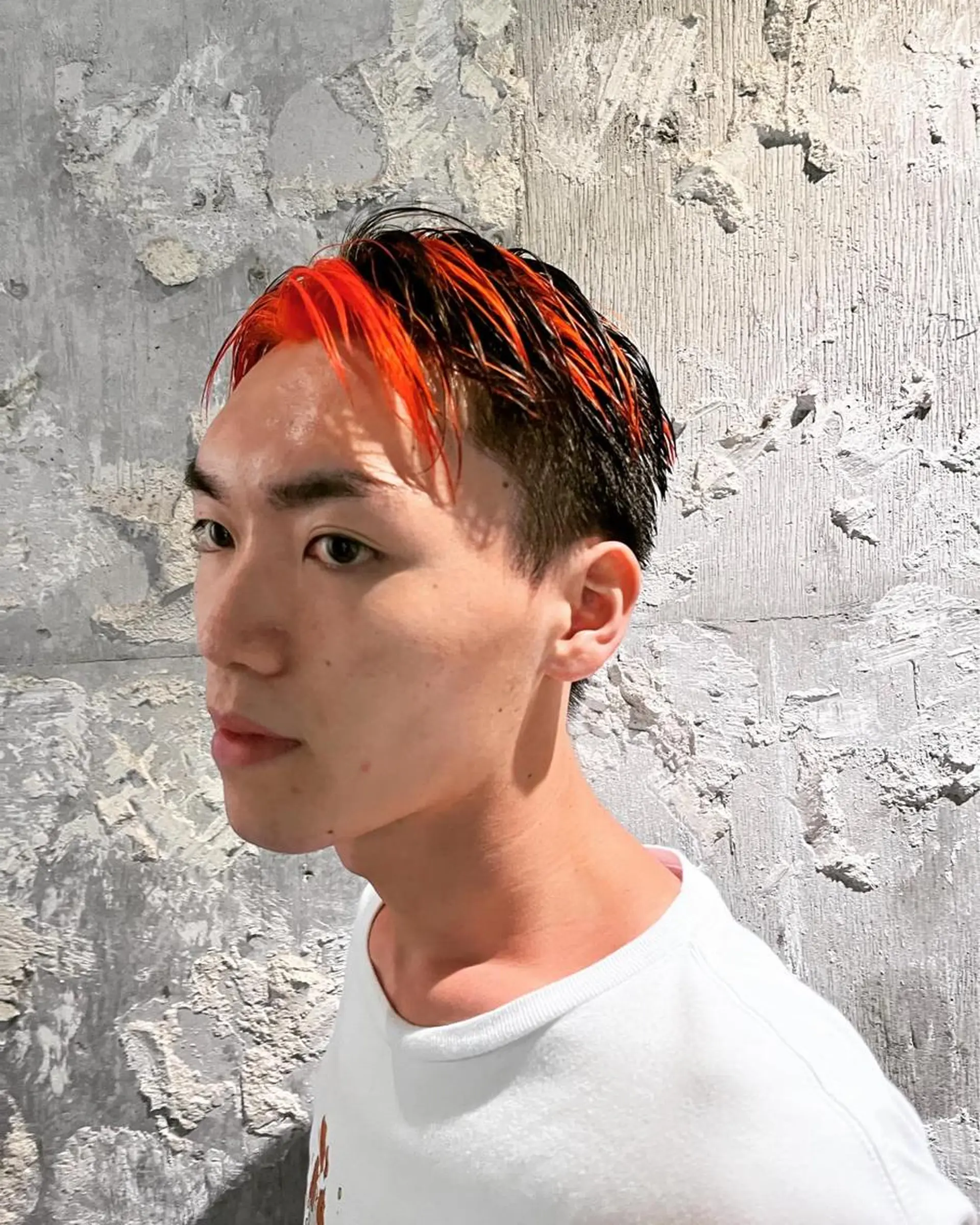 ショート カラー メンズ ハイトーンカラー/ 田中和磨のヘアスタイル