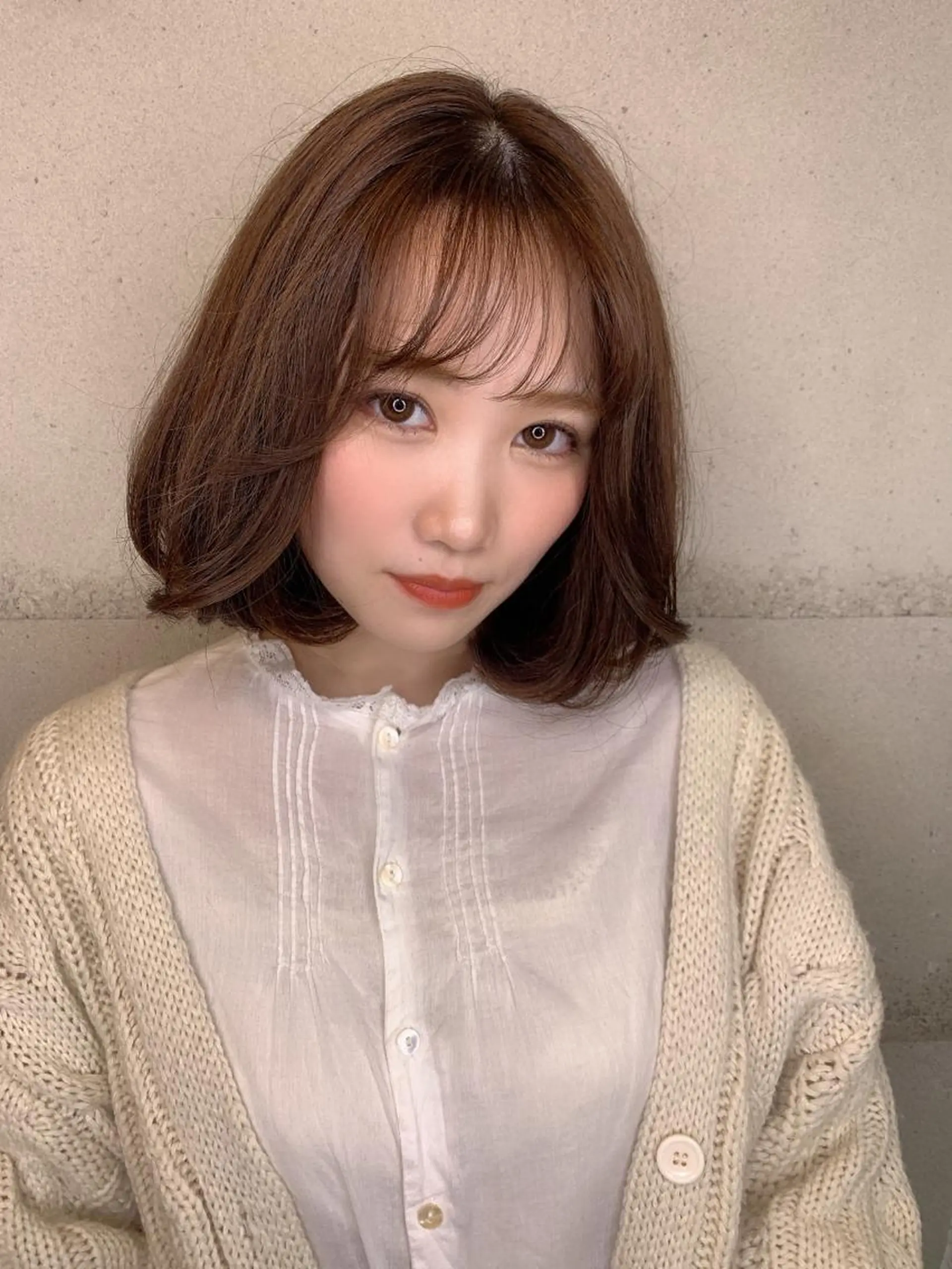 ショート カラー 透明感/オリーブ/ グレージュ/YUKAのヘアスタイル