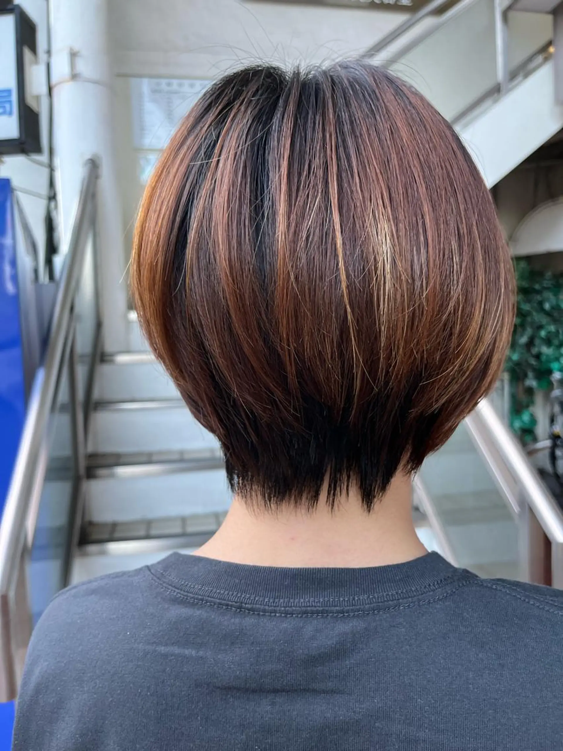 ショート ウスイマイコ カット/ケアカラーのヘアスタイル