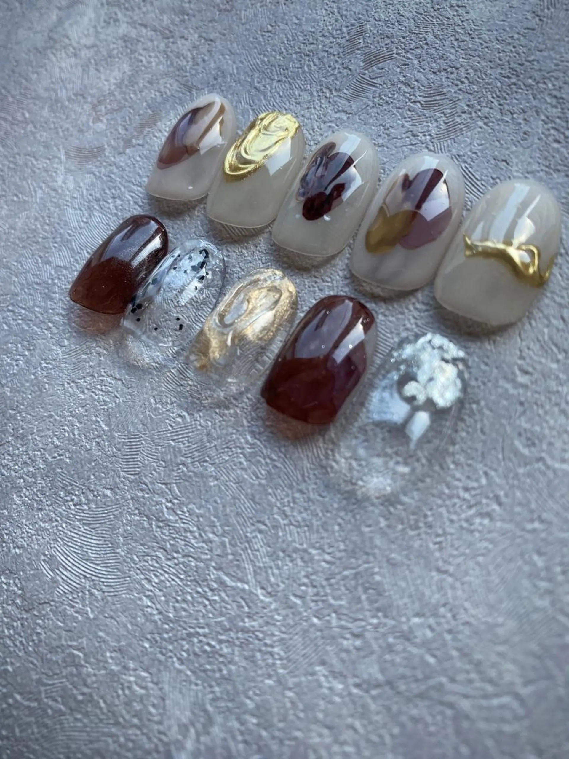 ネイル ハンドネイル NINEnami ニュアンスネイルのネイルデザイン