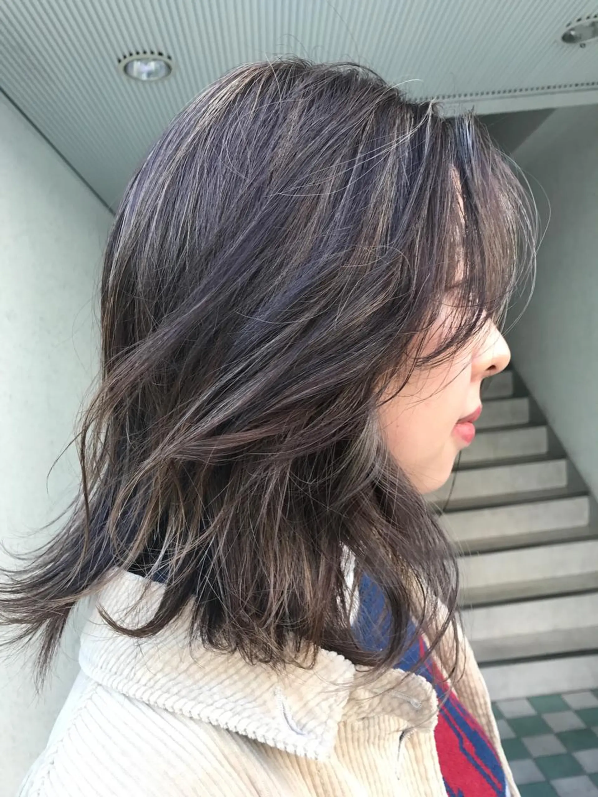 ミディアム ハイライト ヘアカラー GO TODAY SHAIRE SALON所属・miu （ミユ）のヘアスタイル