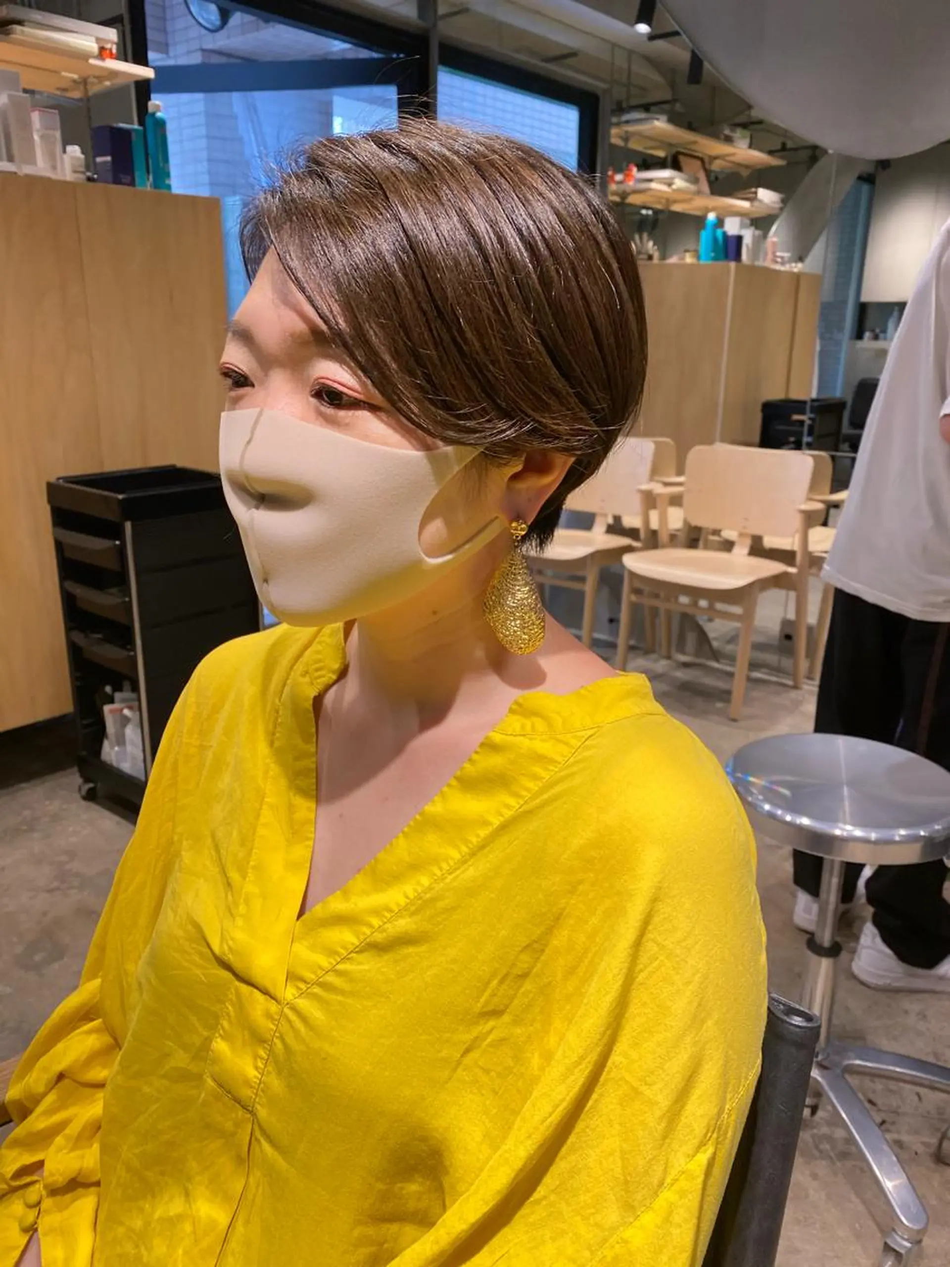 ショート カラー ショートボブ ハイライトカラー イルミナカラー ボブ ハイライト hemm,hemm.所属・ショート・ボブ MIKUのヘアスタイル