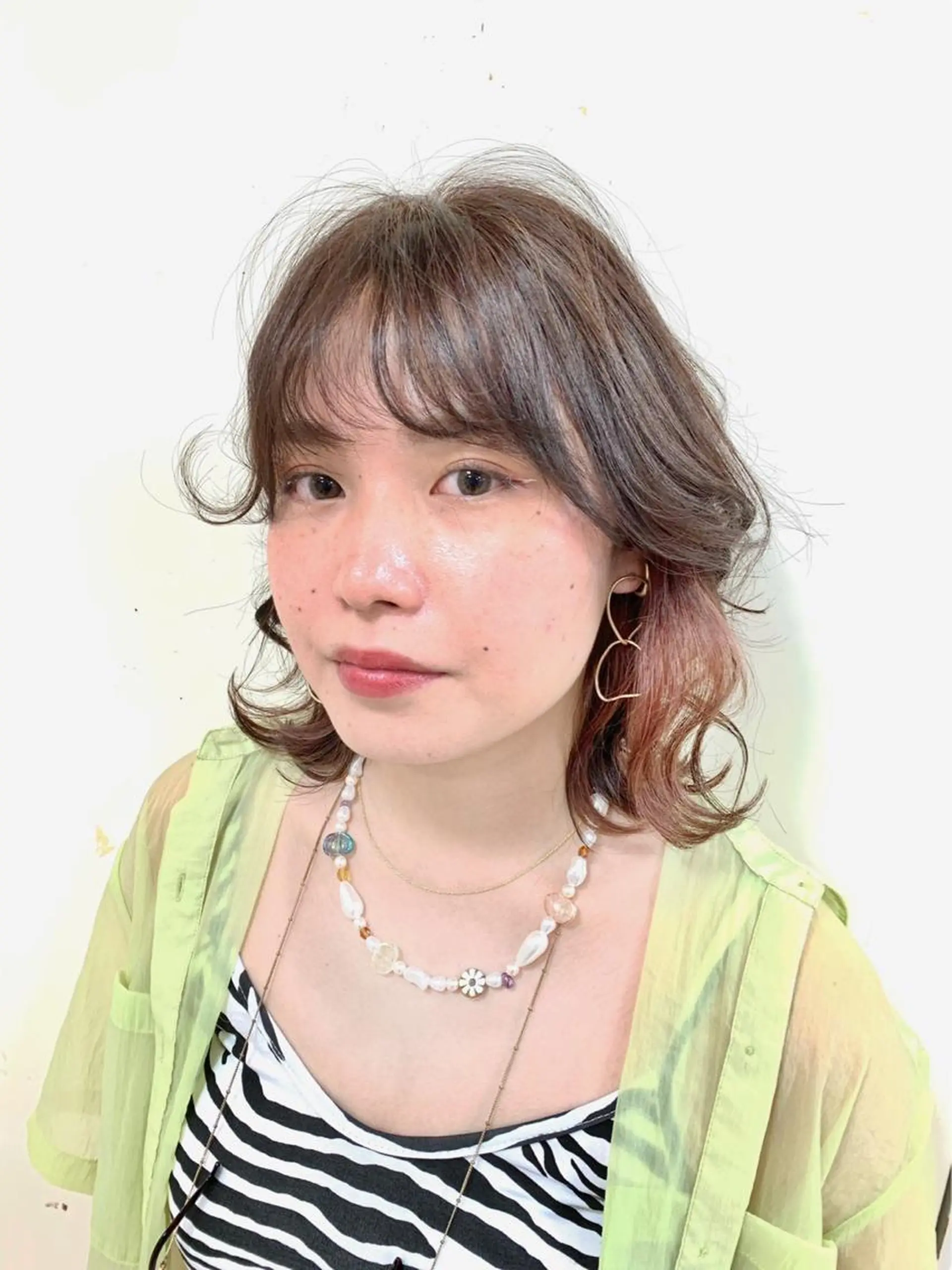 ミディアム 大人女性ぼかし メンズ強化🦙平作のヘアスタイル