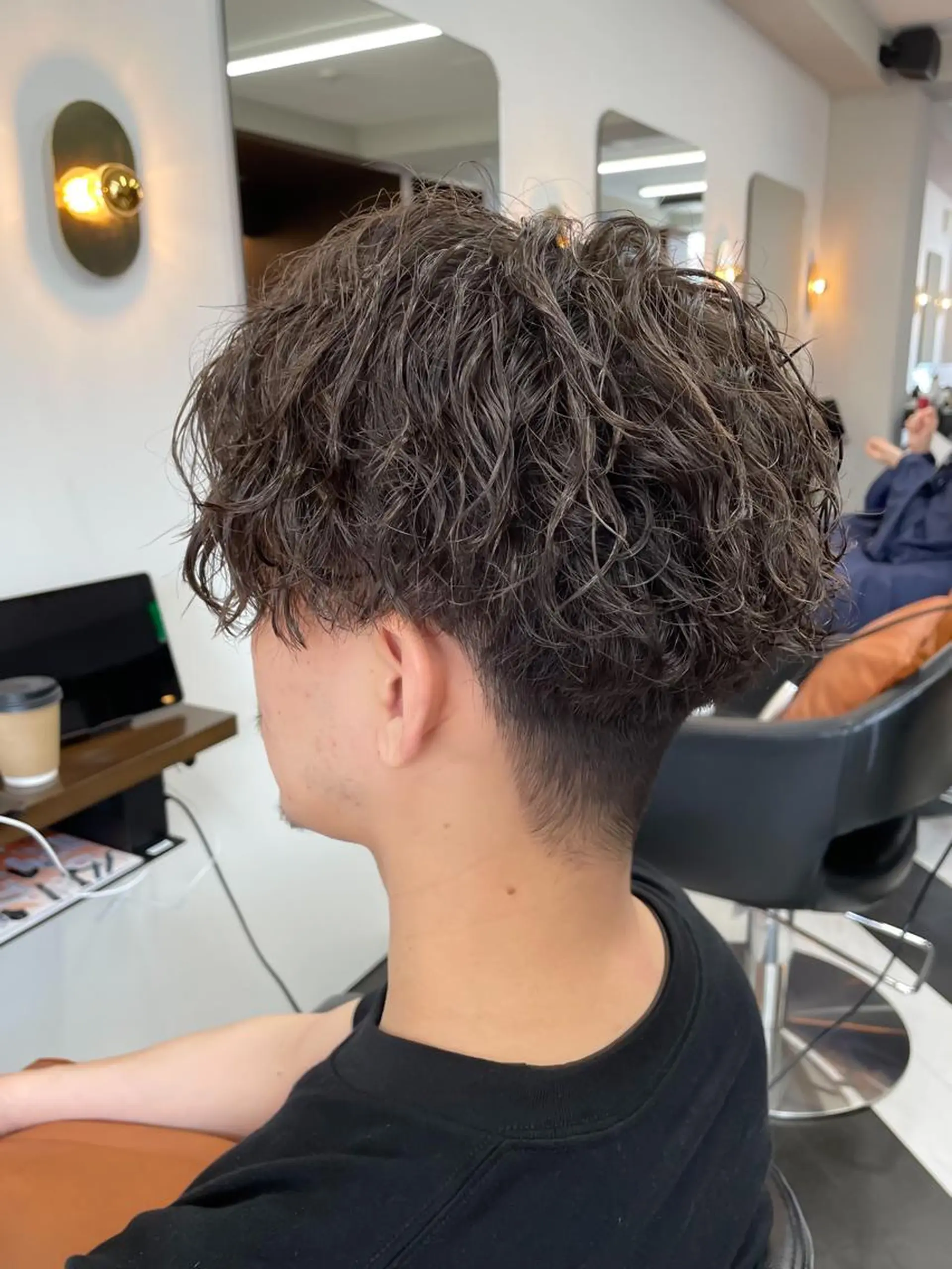 ショート パーマ メンズ 守屋 寿哉のヘアスタイル