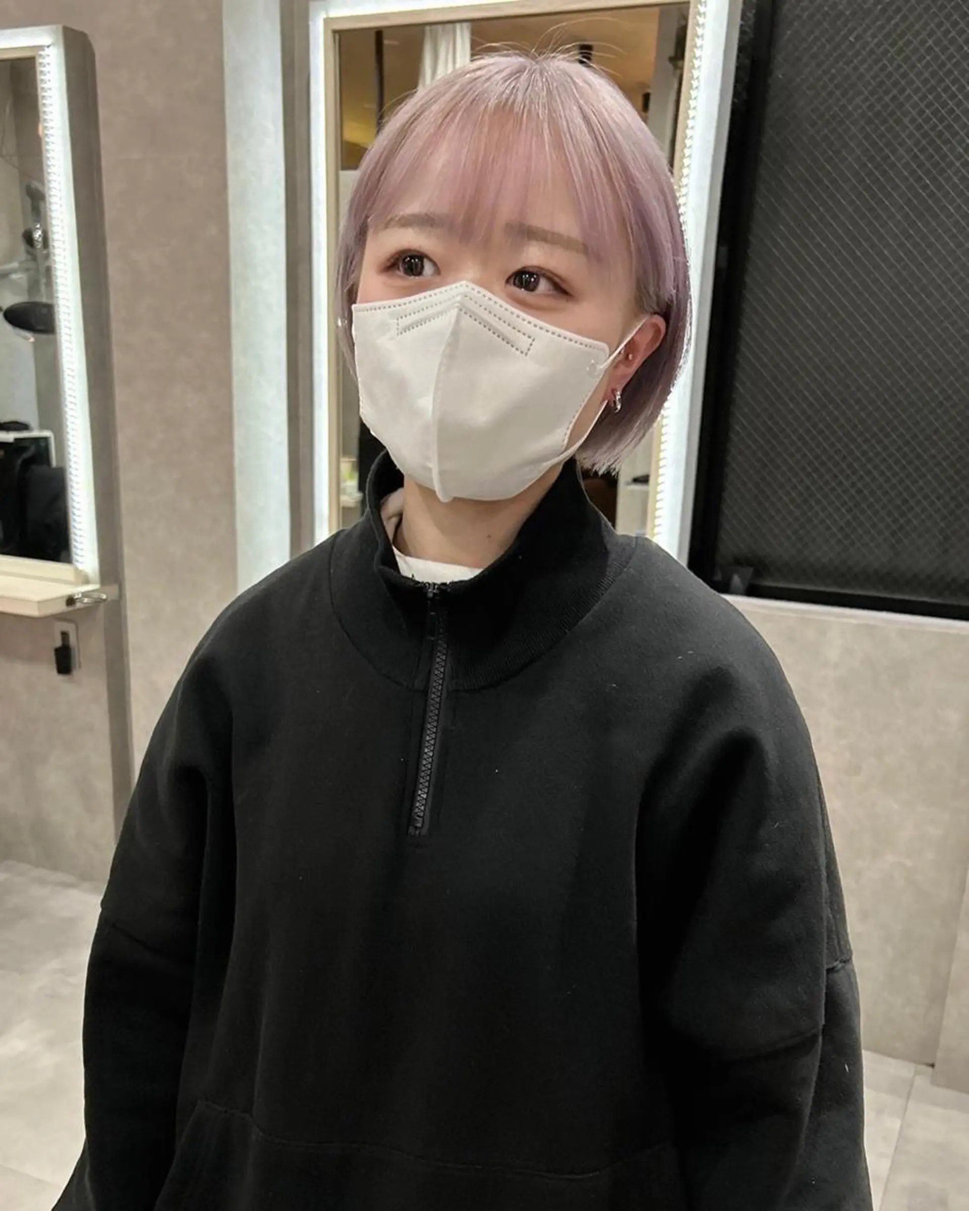 ミディアム mood alissaのヘアスタイル