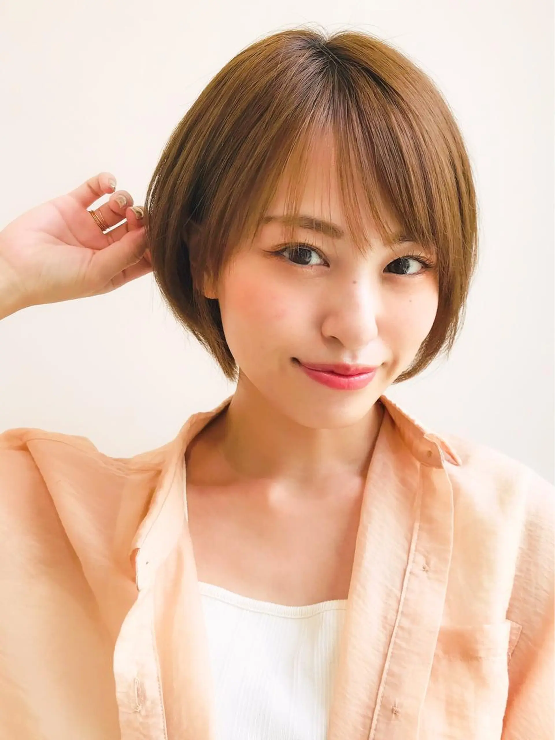 ショート カット ヘアカラー トリートメント イメチェンカット✂️ 錦糸町佐藤店長のヘアスタイル