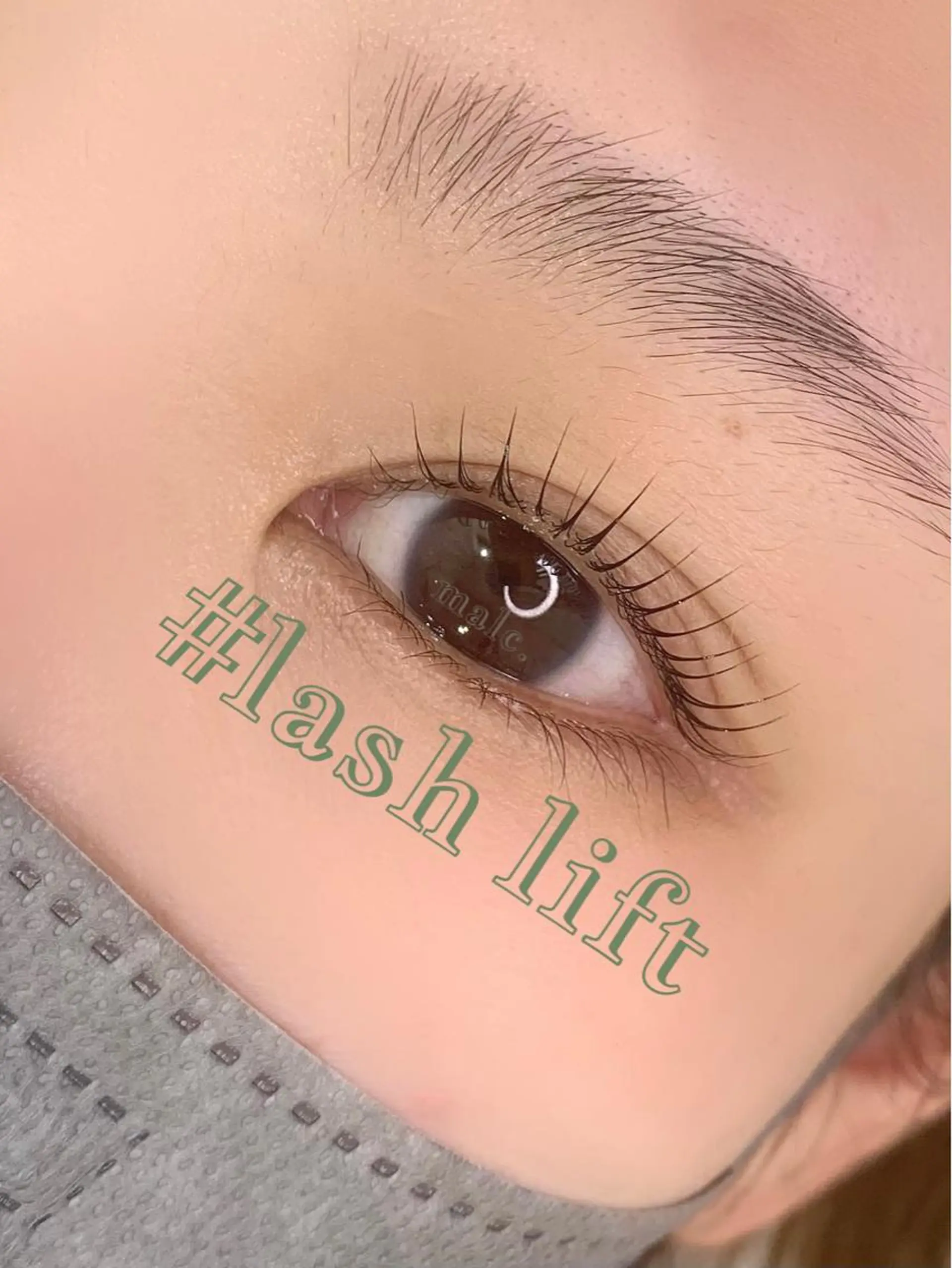 マツエク・マツパ 韓国風マツエク パリジェンヌラッシュリフト まつげパーマ 一重×まつ毛パーマ ｍａｌｃ．所属・大阪/天王寺/寺田町 /河堀口のマツエク・マツパデザイン