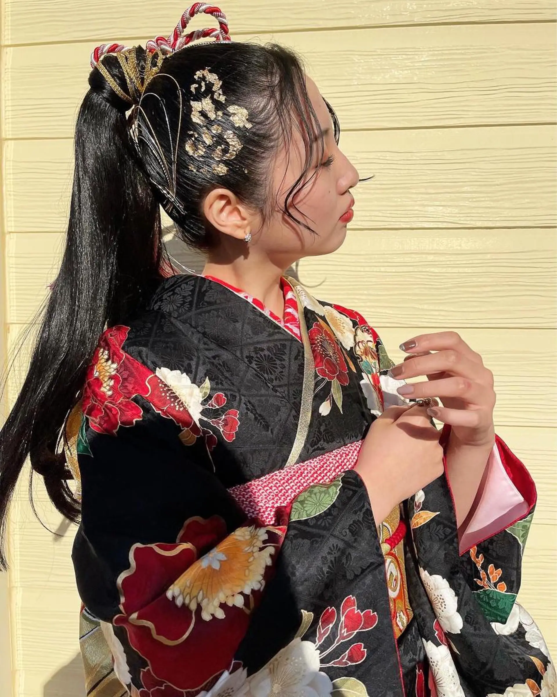 ロング ヘアアレンジ 成人式 ポニーテール flammeum 藤枝店所属・RINO 🌙トレンドスタイルのヘアスタイル