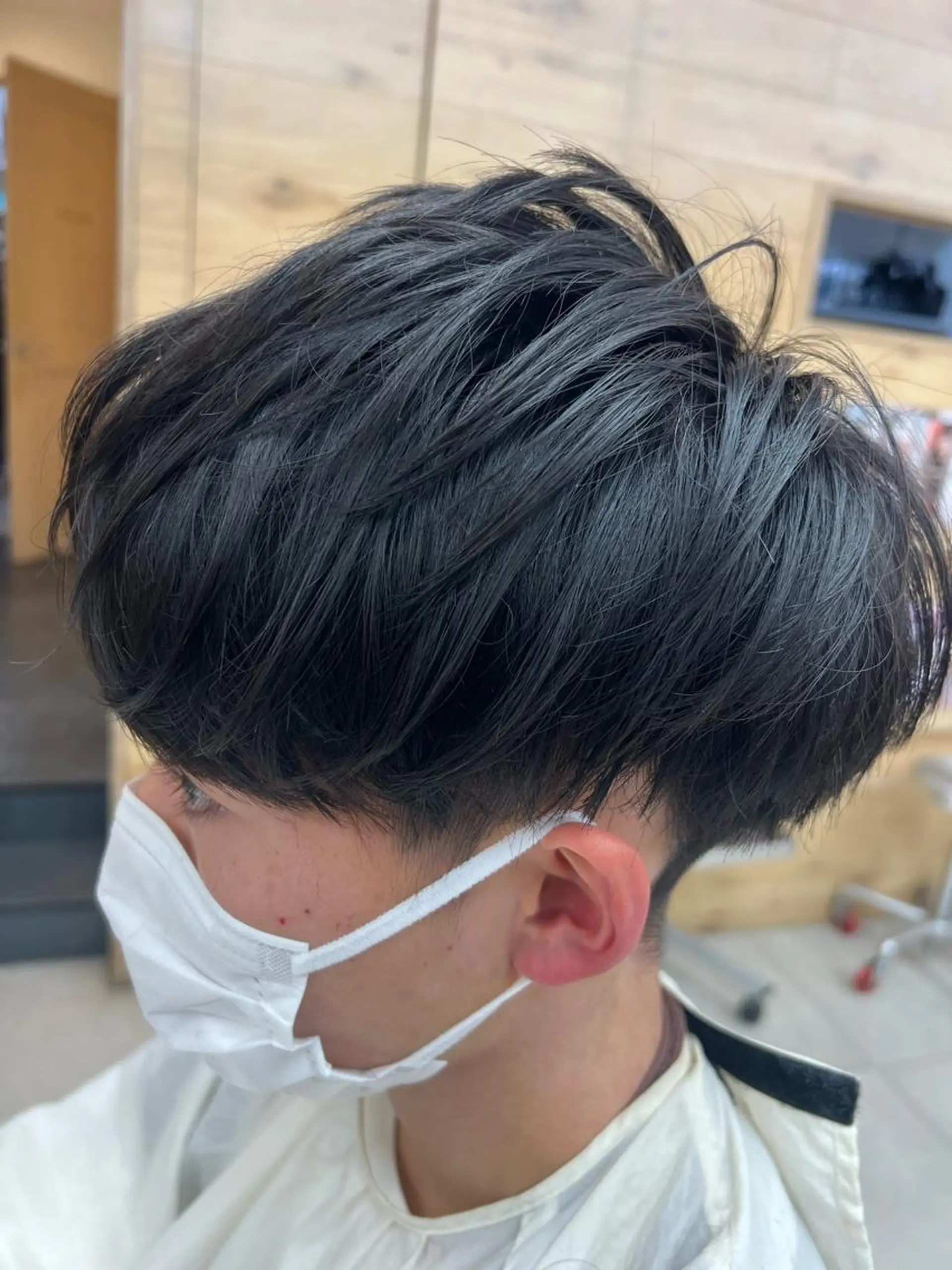 メンズ マッシュ 刈り上げ カット ヘアセット 古山 侑東 /メンズパーマのヘアスタイル