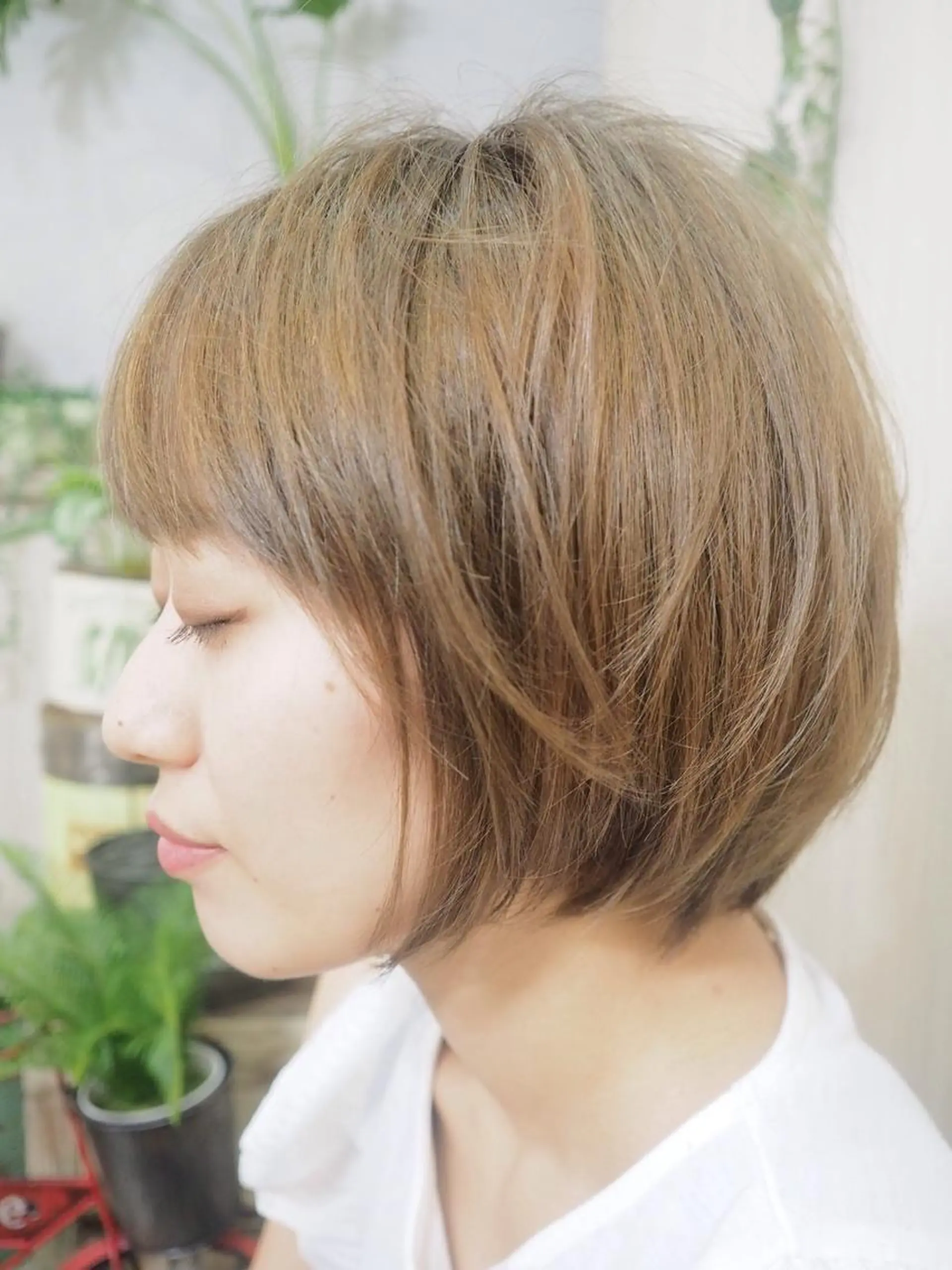 ショート カラー ボブ 【全部無料🙇】 おがわようしんのヘアスタイル