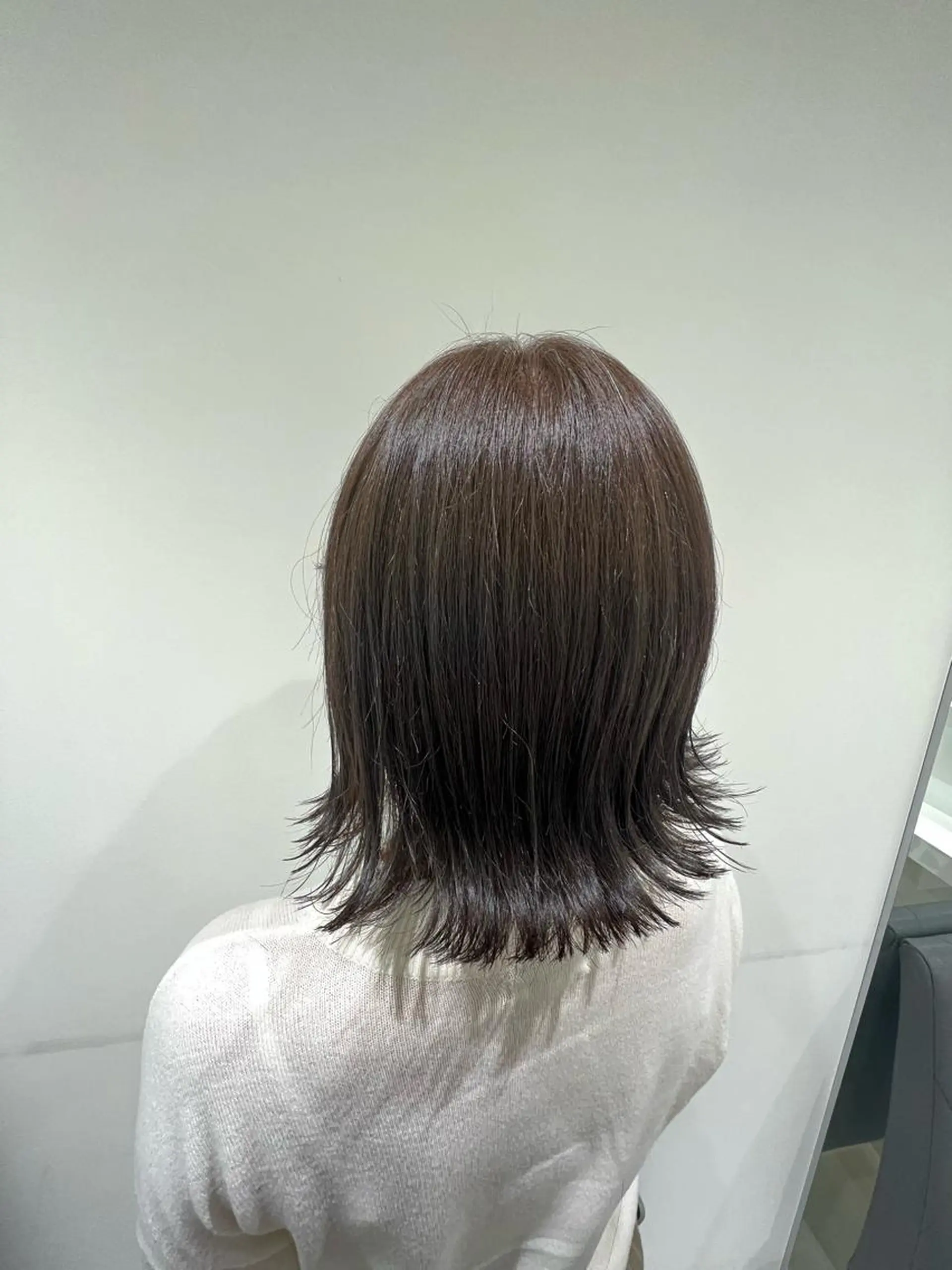 ミディアム カラー 透明感カラー グレージュ イルミナカラー カット ヘアカラー 【暖色カラー特化】 中山由梨のヘアスタイル