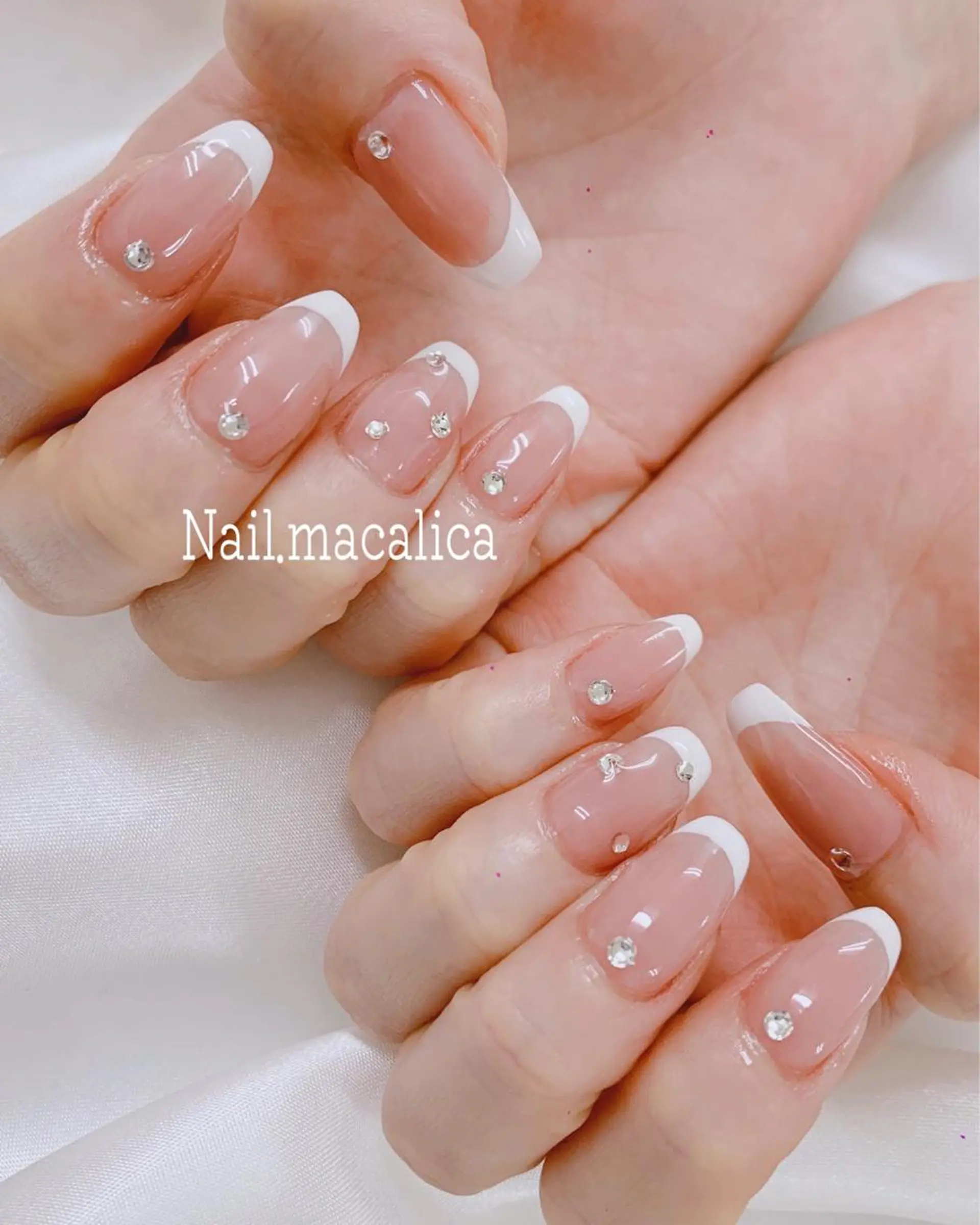 ネイル ストーンネイル ハンドネイル Nail macalicaのネイルデザイン