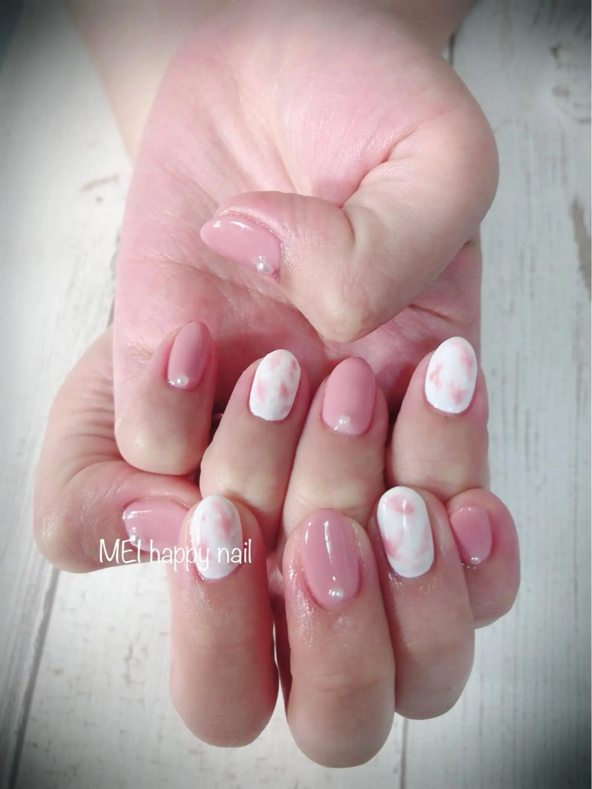 ネイル 北浦和 自爪育成ケアのネイルデザイン