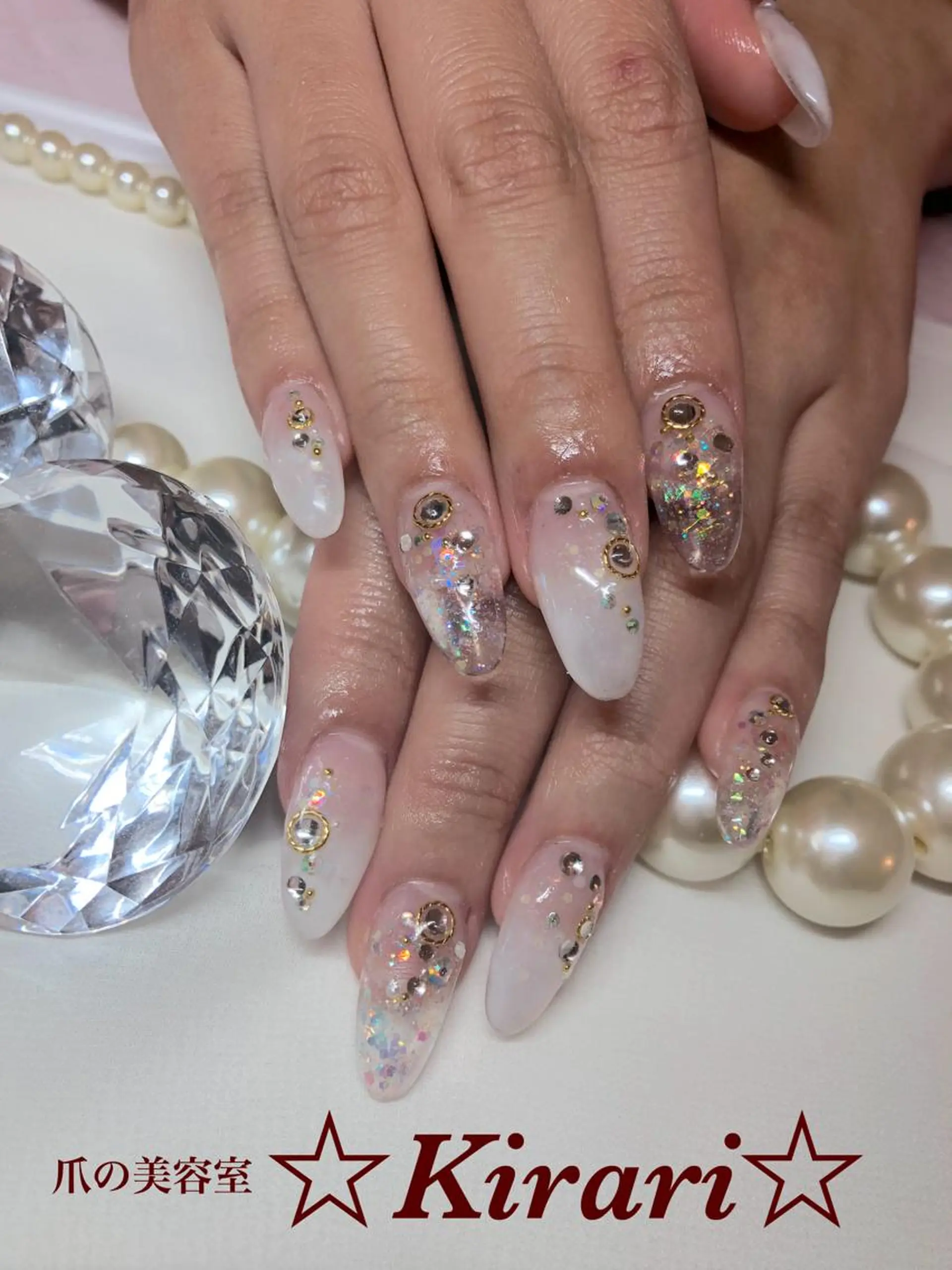 ネイル ブライダルネイル Nail &Beauty Salon ☆Kirari☆所属・ビューティサロン ☆Kirari☆のネイルデザイン