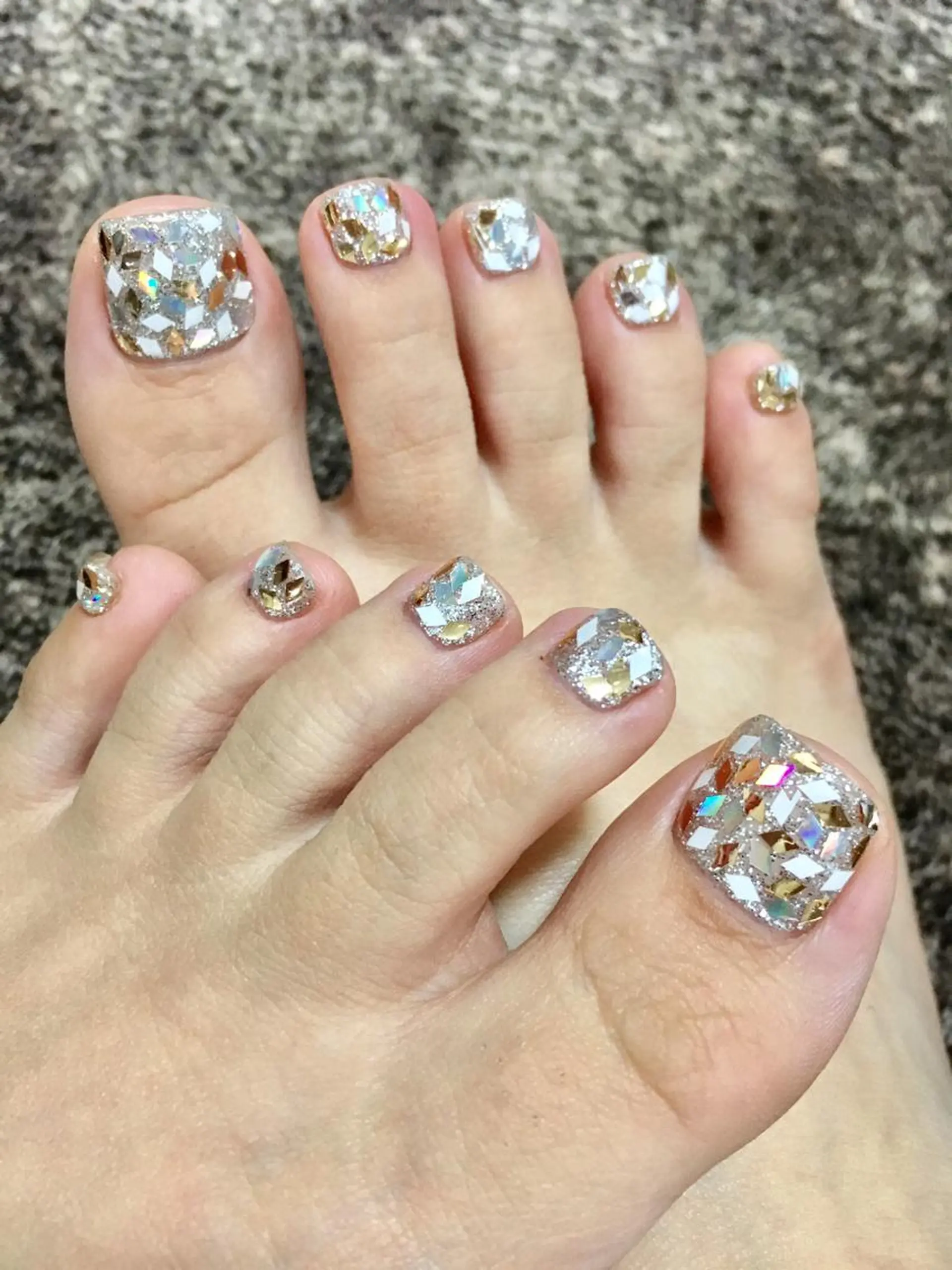 ショート ネイル ホログラムネイル lune nail_2017のその他イメージ