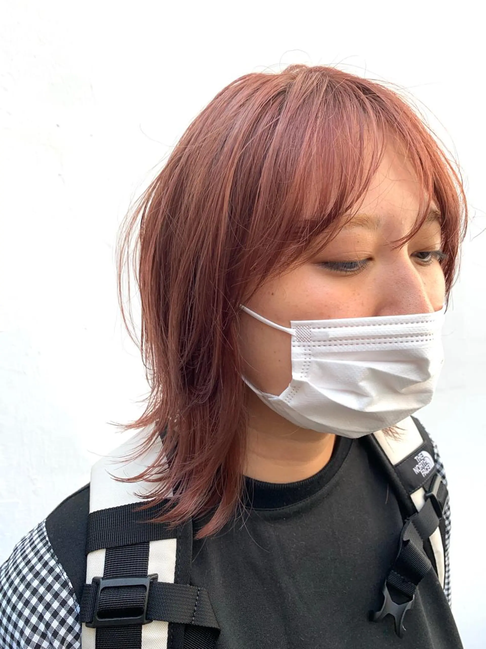 ミディアム カラー カット パーマ よしだ とおいのヘアスタイル