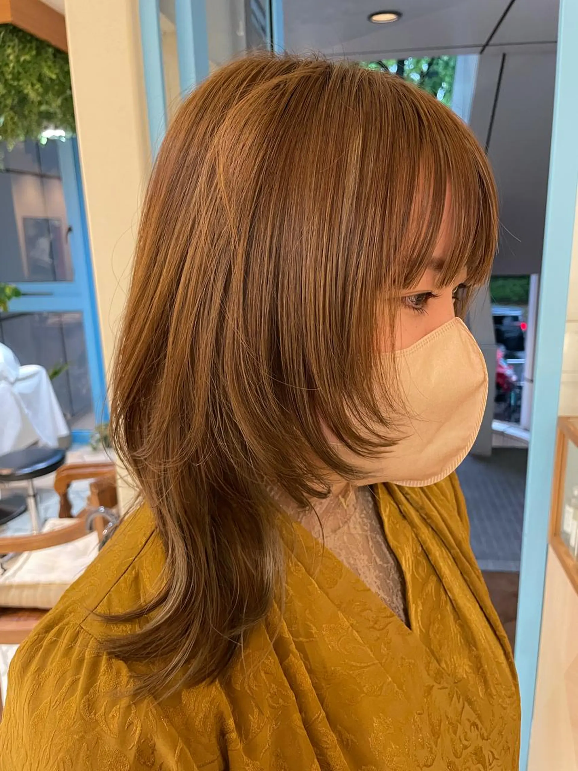 ミディアム 大石 陽菜のヘアスタイル