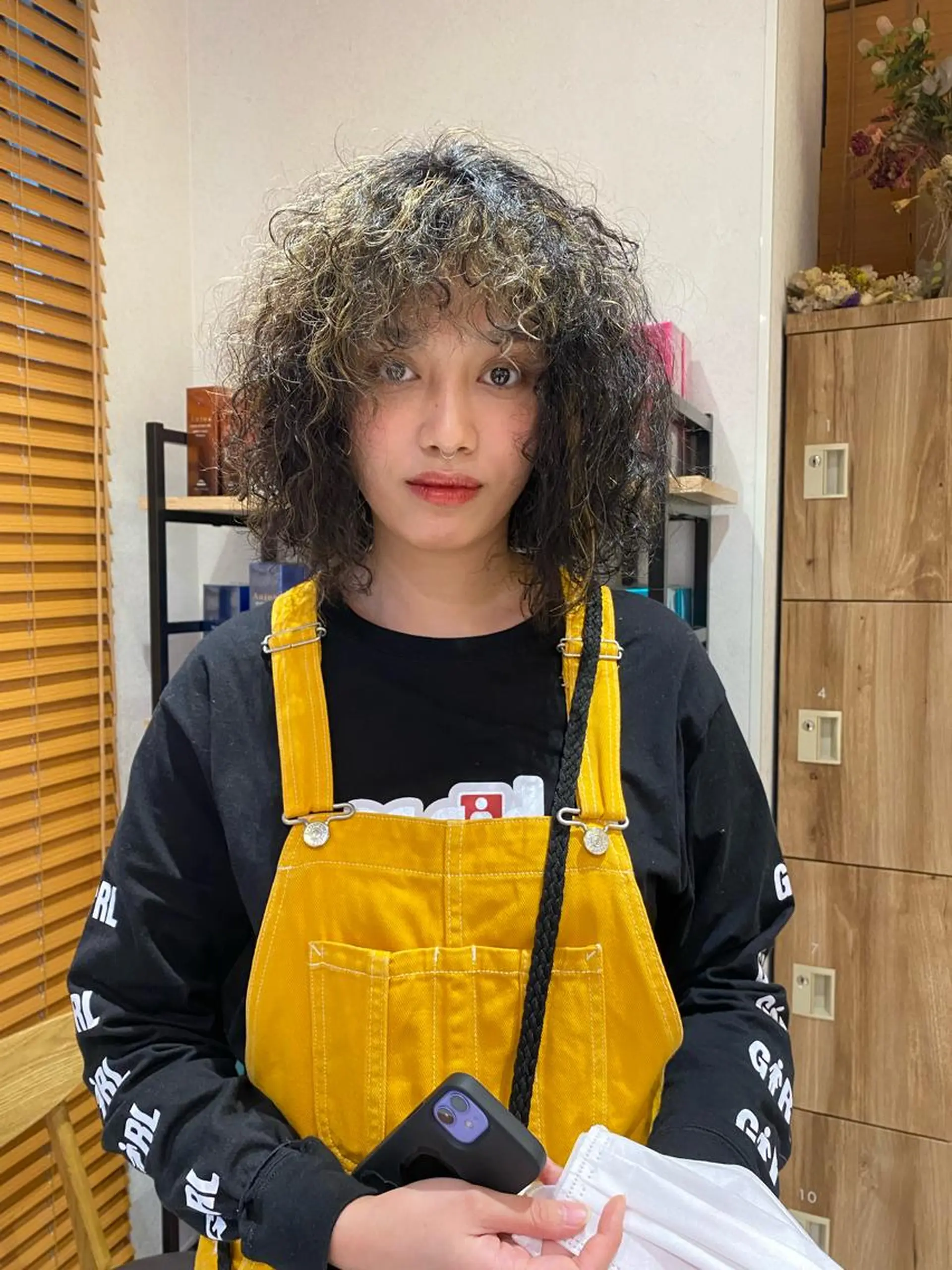 ミディアム パーマ ヘアカラー パーマ パーマ指名No1 /namiのヘアスタイル