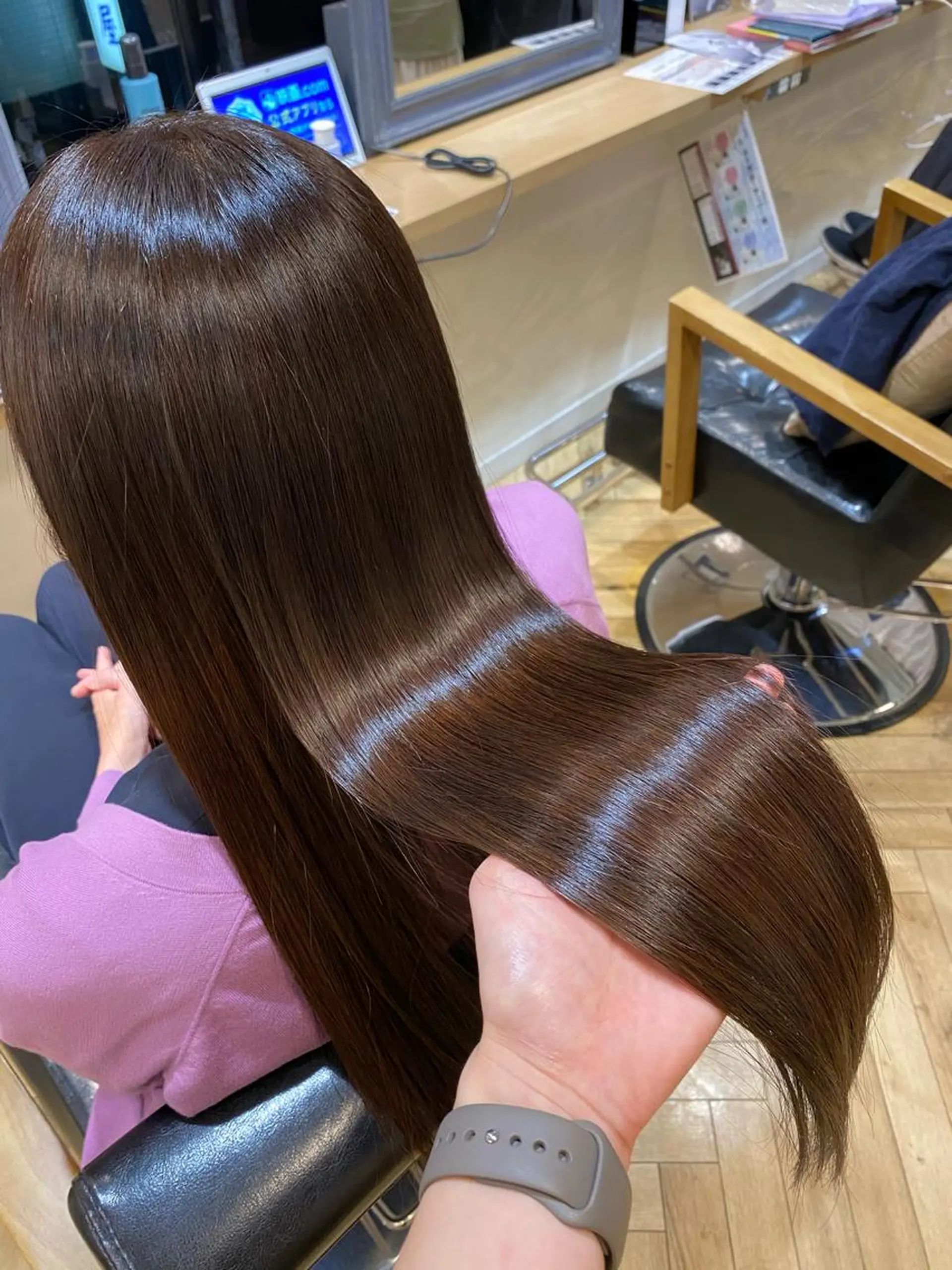 ロング 艶カラー/韓国顔周り 🎀mamiのヘアスタイル