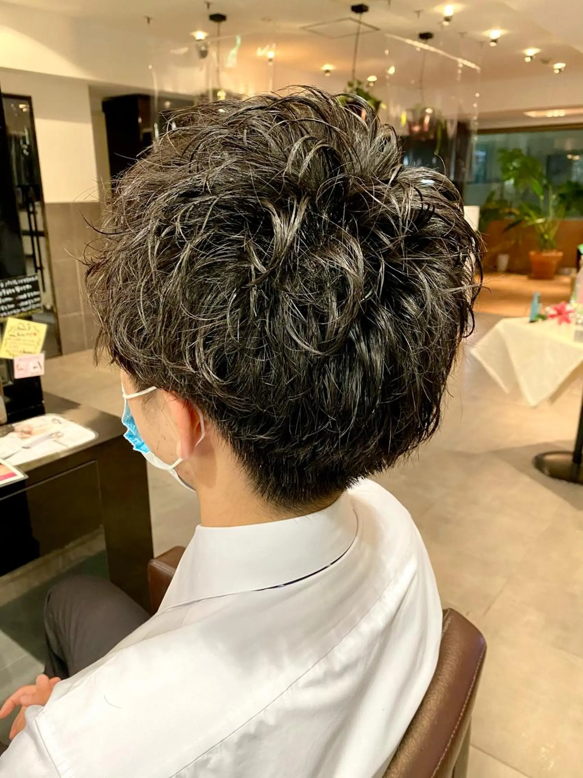 パーマ メンズ カット パーマ ⭕️メンズパーマ⭕️ 山口　裕太郎のヘアスタイル