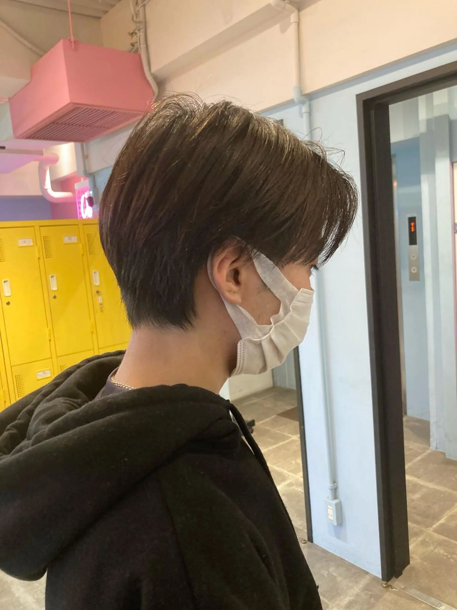 ショート メンズ メンズ韓国風 韓国マッシュ マッシュ 韓国風ヘア マッシュヘア カット ヘアカラー CHELSEA  梅田所属・OKADA/メンズ /カット/眉/縮毛のヘアスタイル