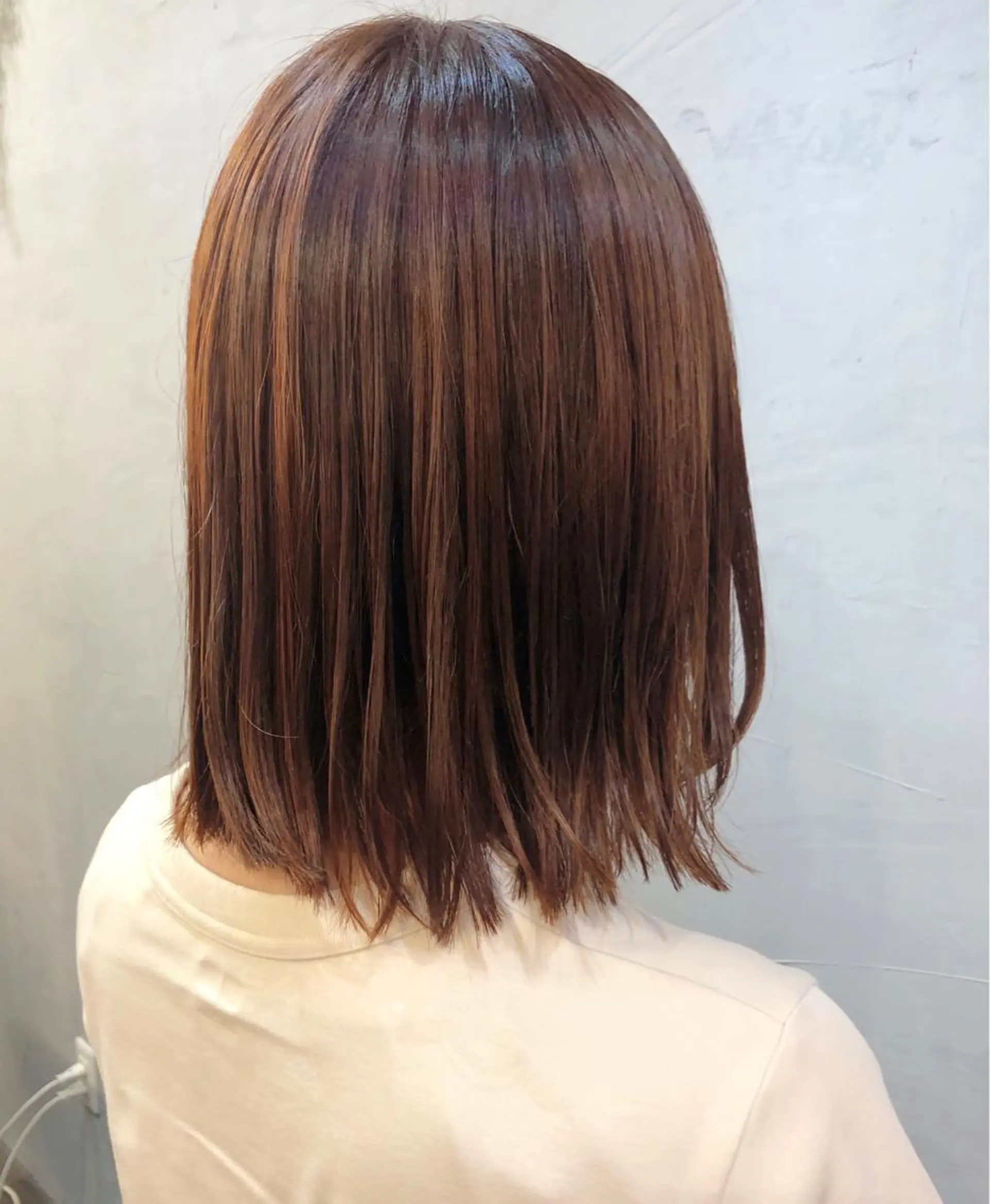 ミディアム カラー 長井 美佳のヘアスタイル