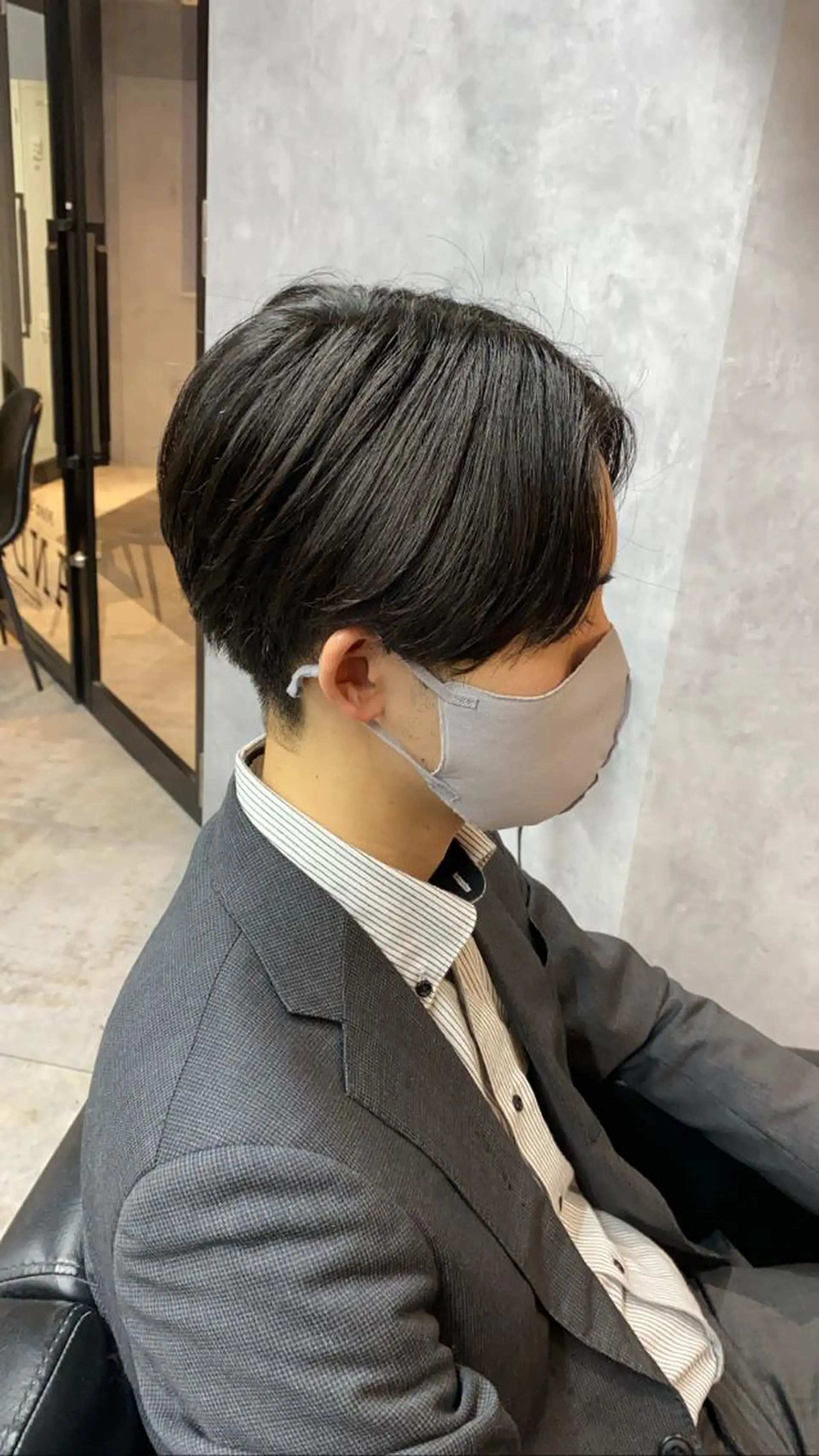 ショート メンズ センターパート メンズパーマ カット パーマ ツイストスパイラル/ メンズ特化/中川誠也のヘアスタイル